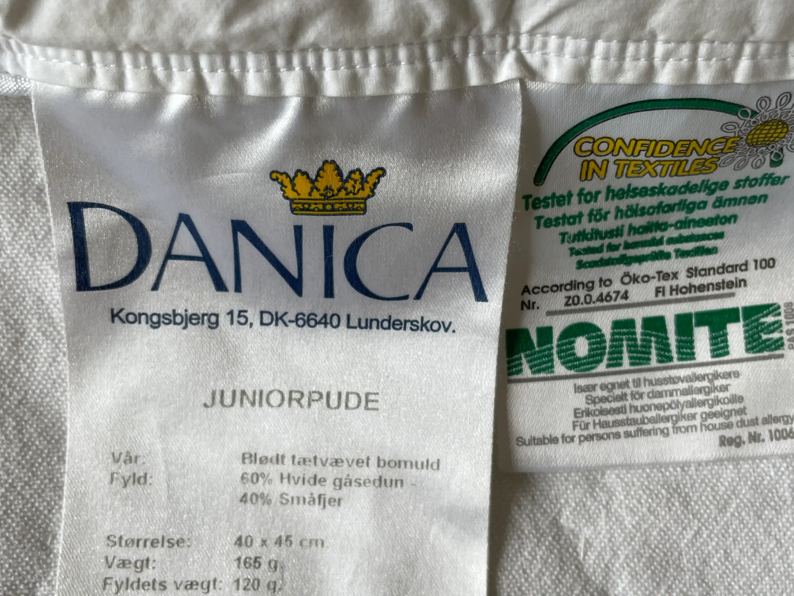 Junior dun-pude og -dyne