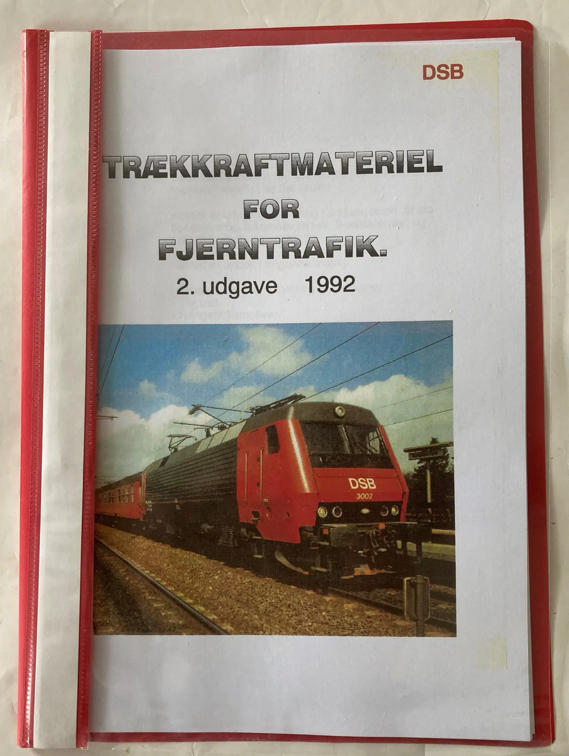 DSB A4 hæfte "Trækkrafmateriel for Fjerntrafik"