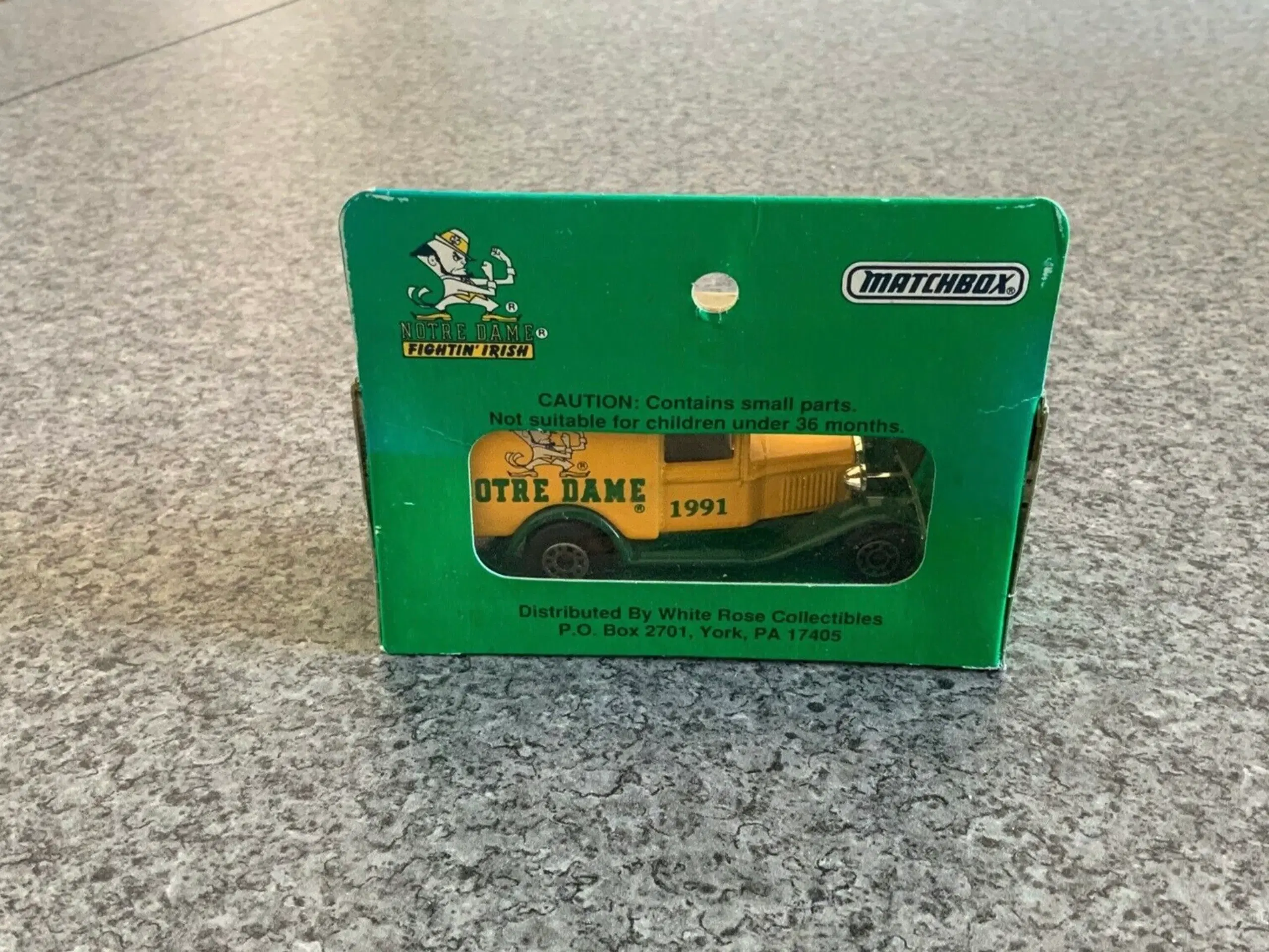 Matchbox 1991 University of Notre Dame Ford Van