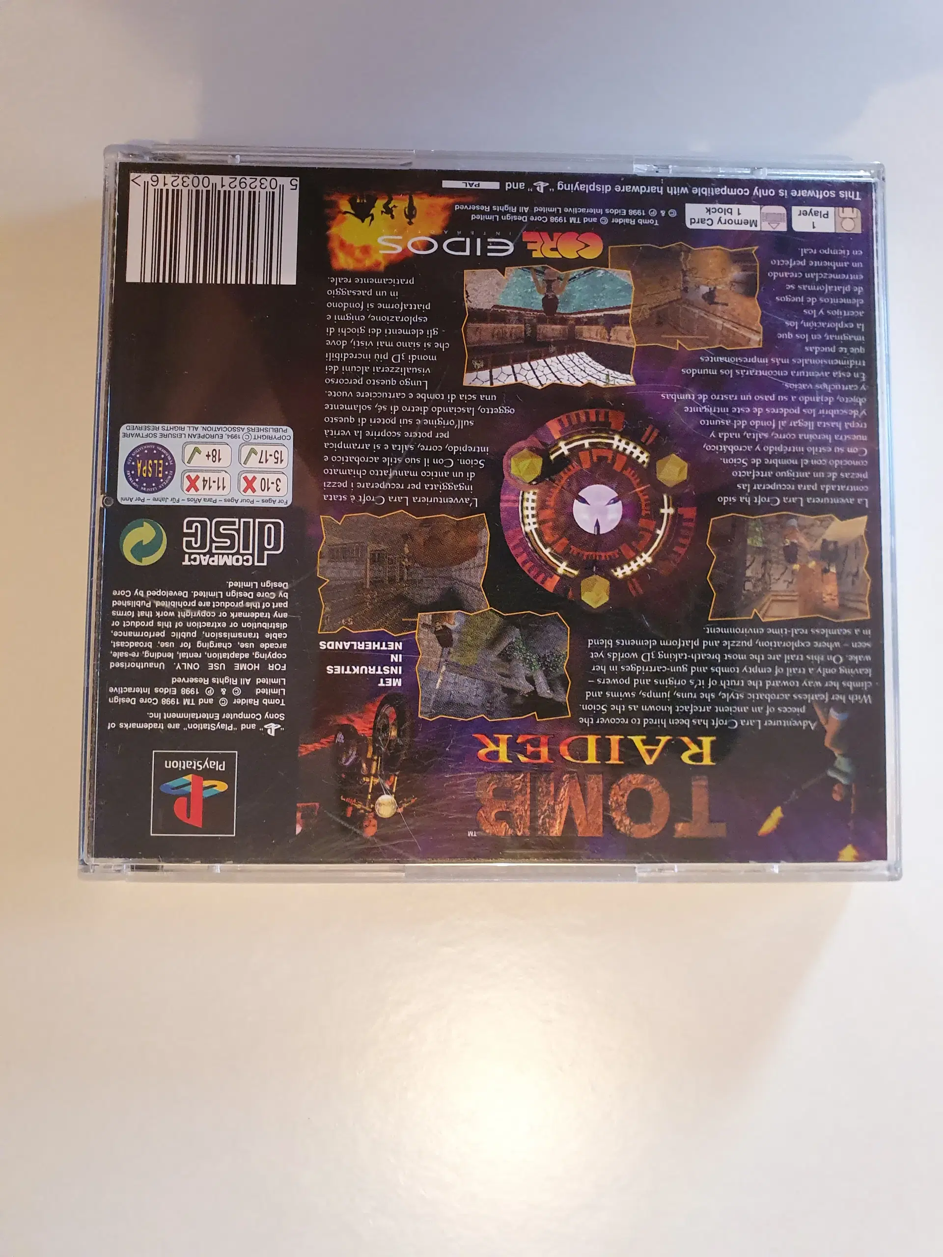 Ps1 spil tomb raider 1 komplet