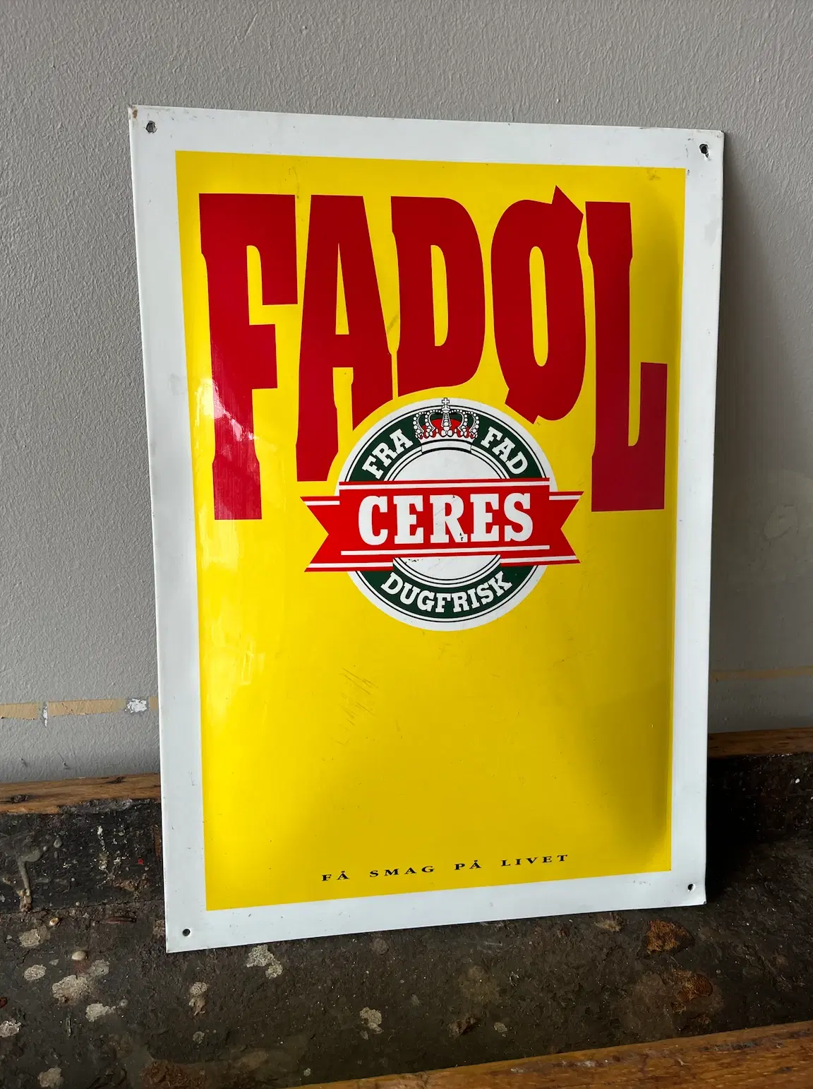 Ceres Fadøl Aluminiumsskilt