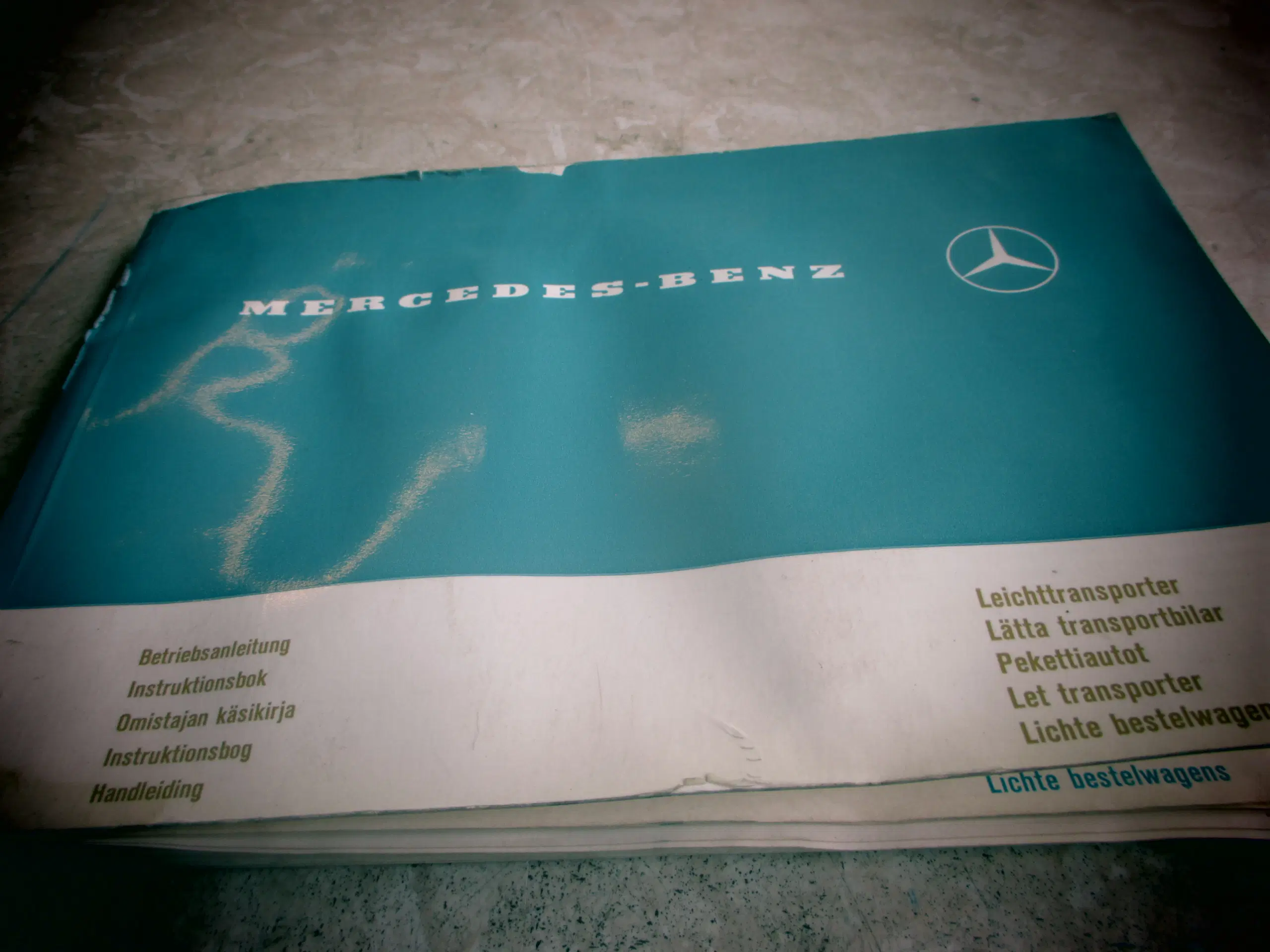 Brugt Instruktionsbog  Mercedes  206-306 D