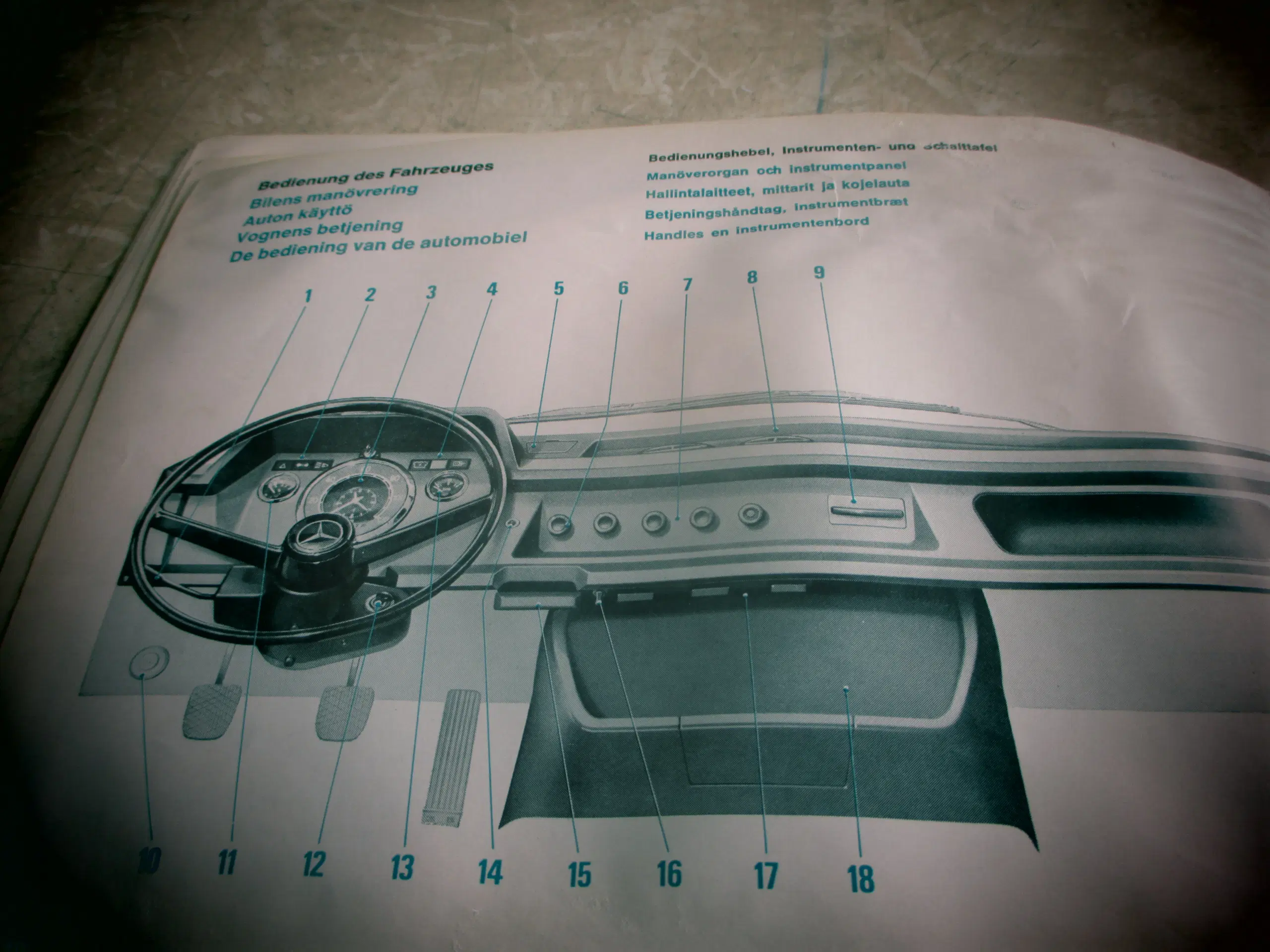 Brugt Instruktionsbog  Mercedes  206-306 D