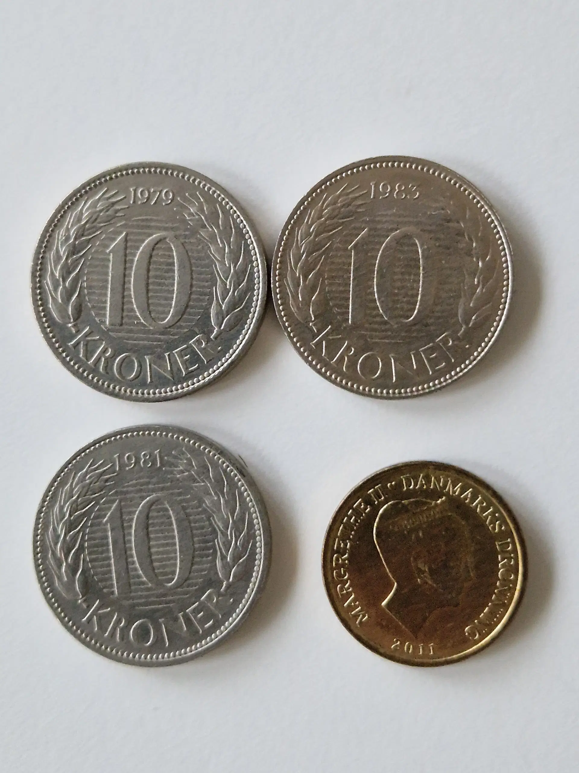 4 ti-kroner 1979 1981 1983 2011