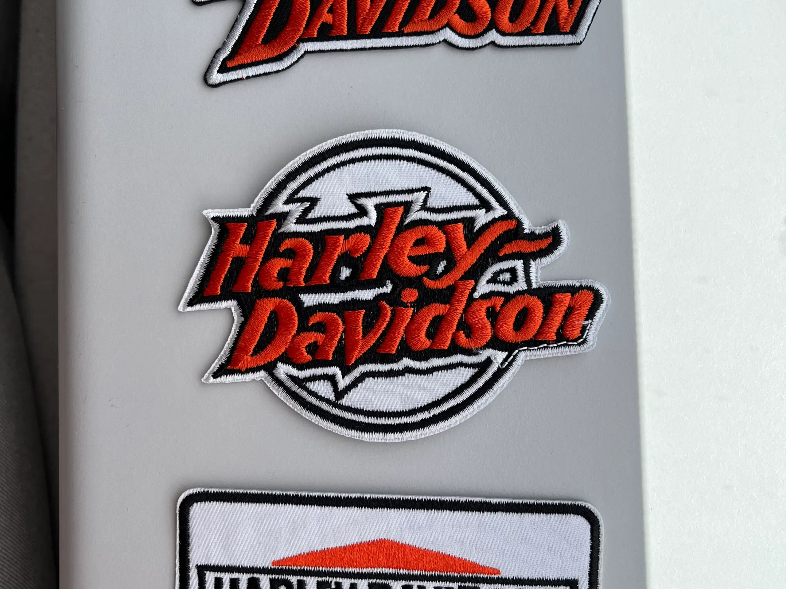 Patch / mærke med Harley-Davidson