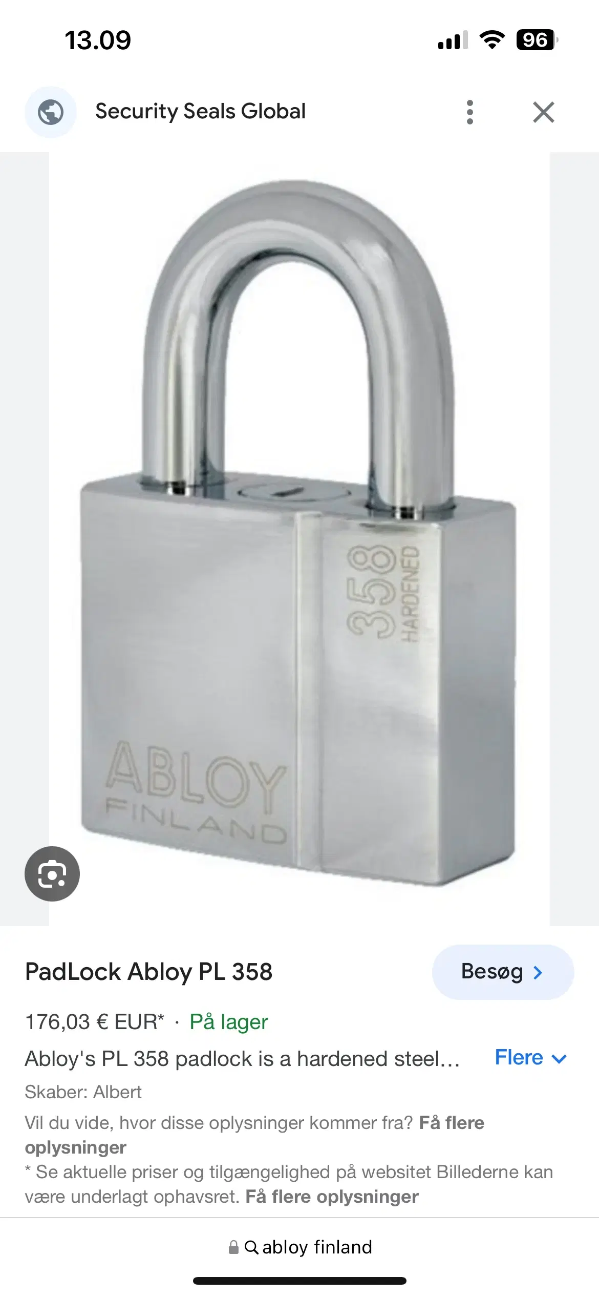 Abloy hængelås