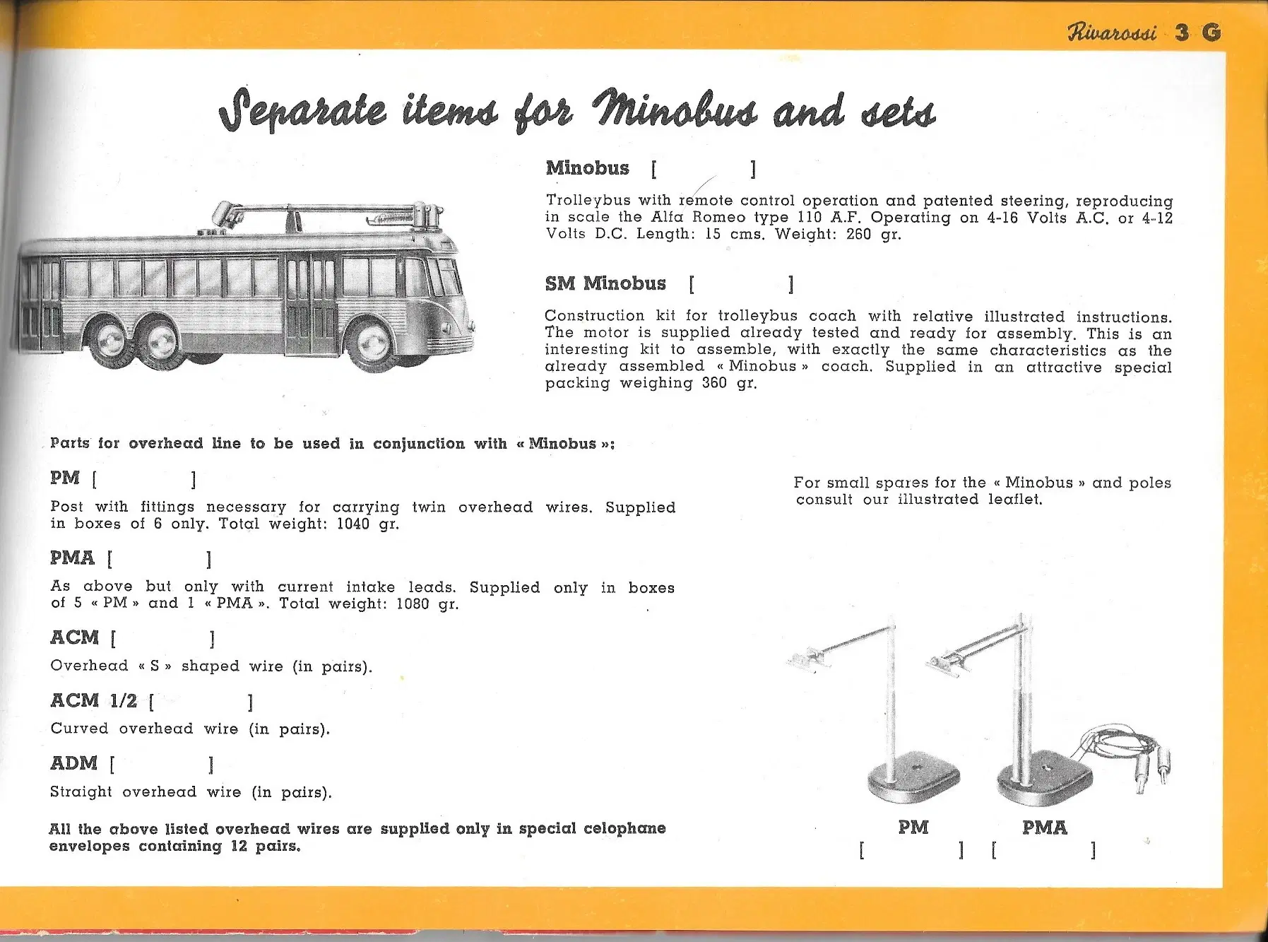 Rivarossi 1952 katalog