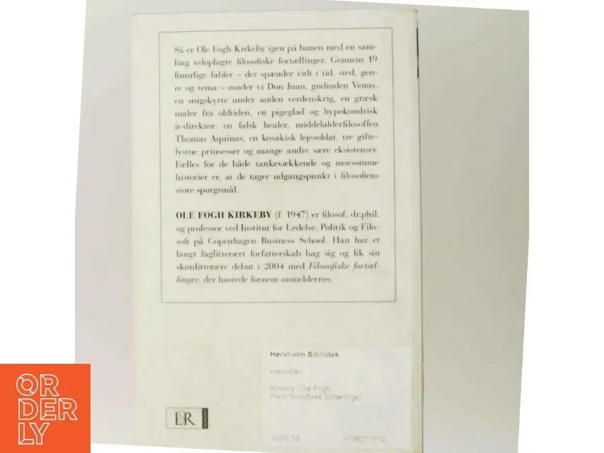 'Flere filosofiske fortællinger' af Ole Fogh Kirkeby (bog) fra Lindhardt og Ringhof