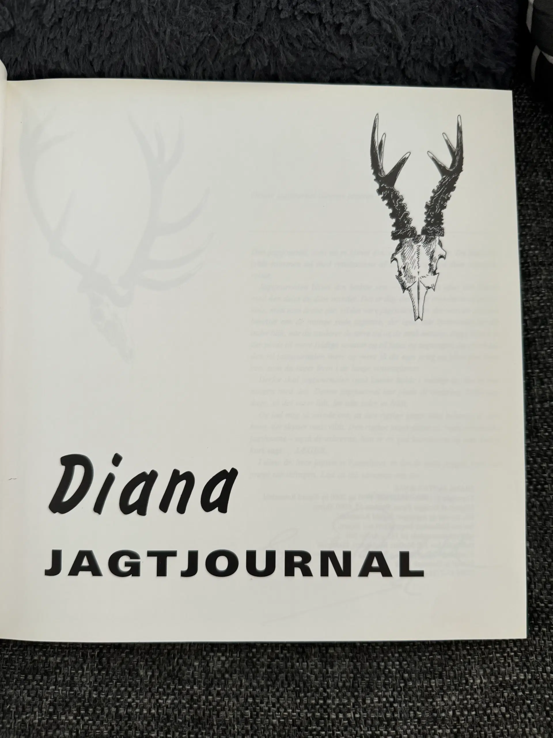 Ny ubrugt Diana Jagtjournal