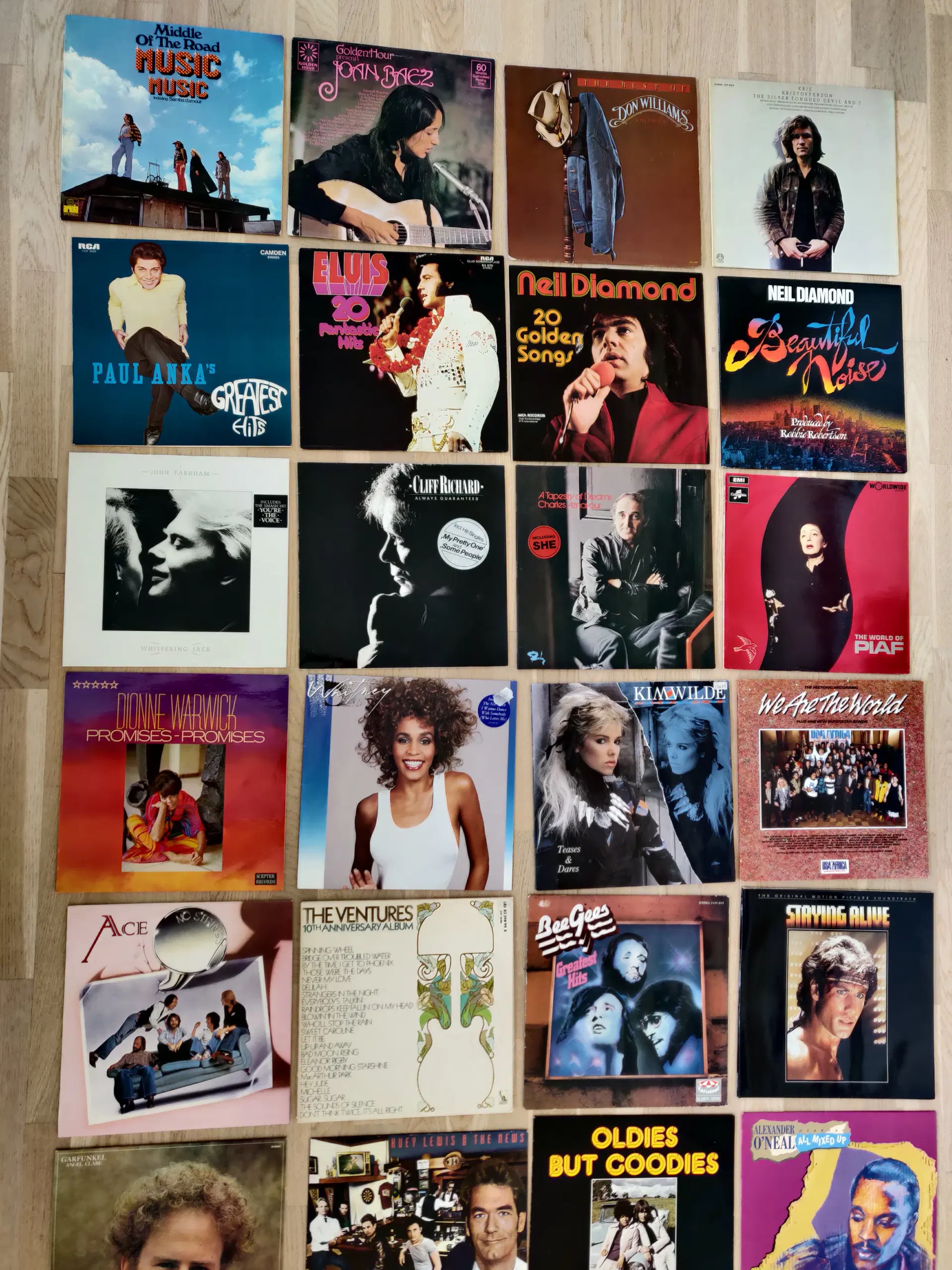 LP'er vinyler div fra 70 -80'erne