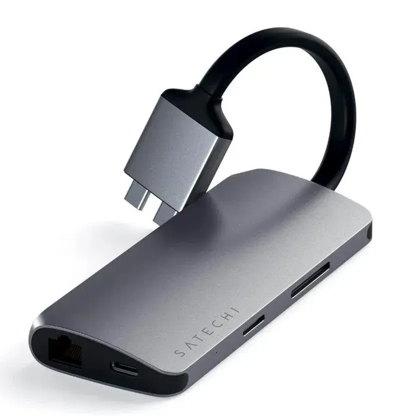 Satechi USB-C Multimedia Adapter Dual 4K HDMI Giga