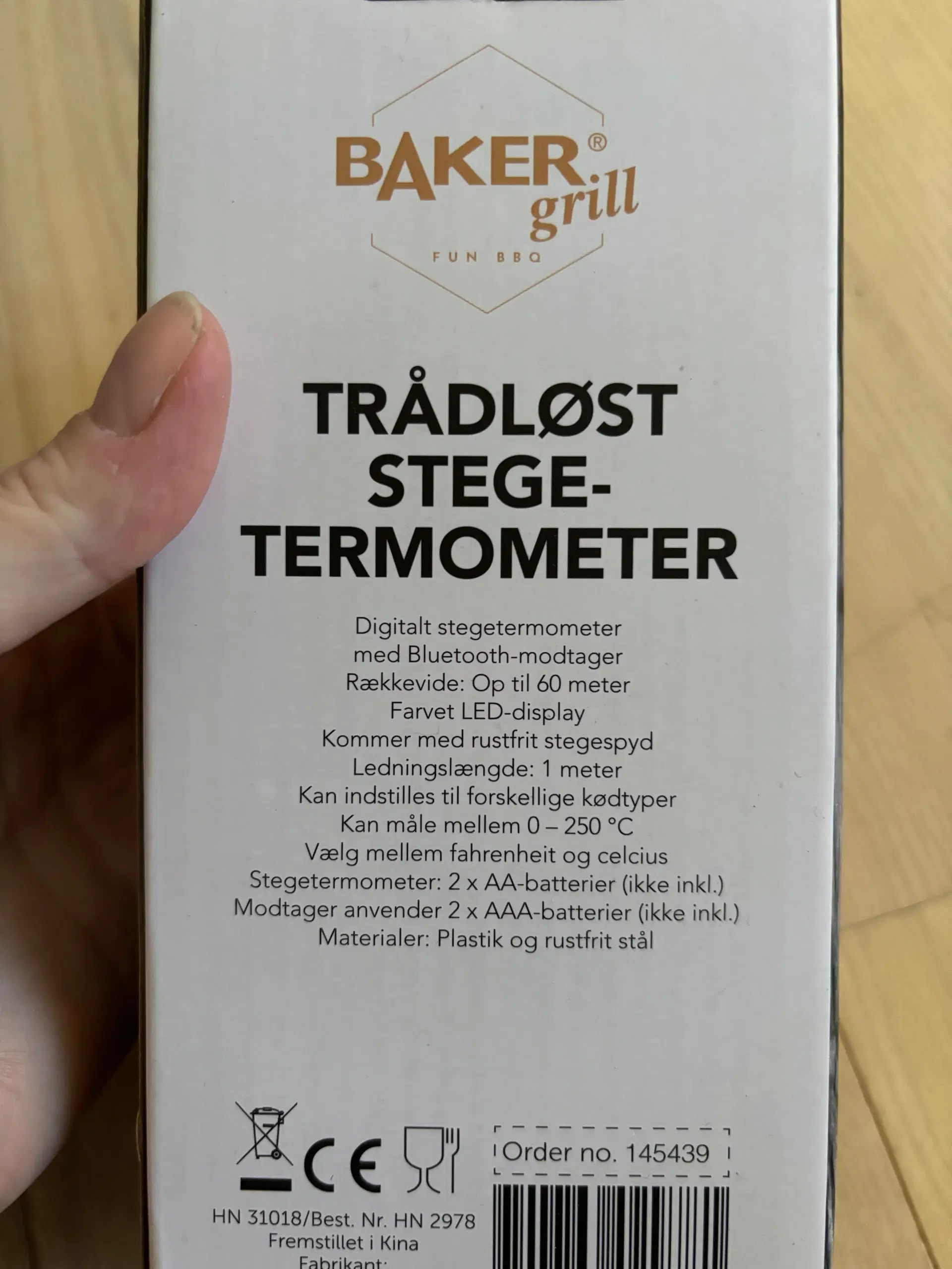 Helt nyt Trådløst stegetermometer fra Baker Grill