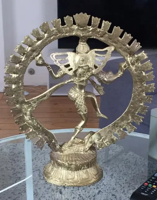 Guld Metal statue shiva the destroyer of worlds