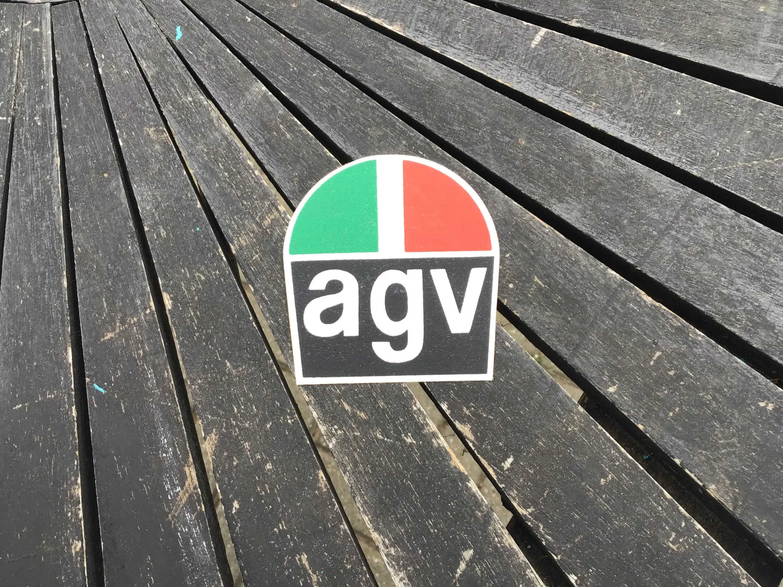 Agv retro stof/ klistermærke