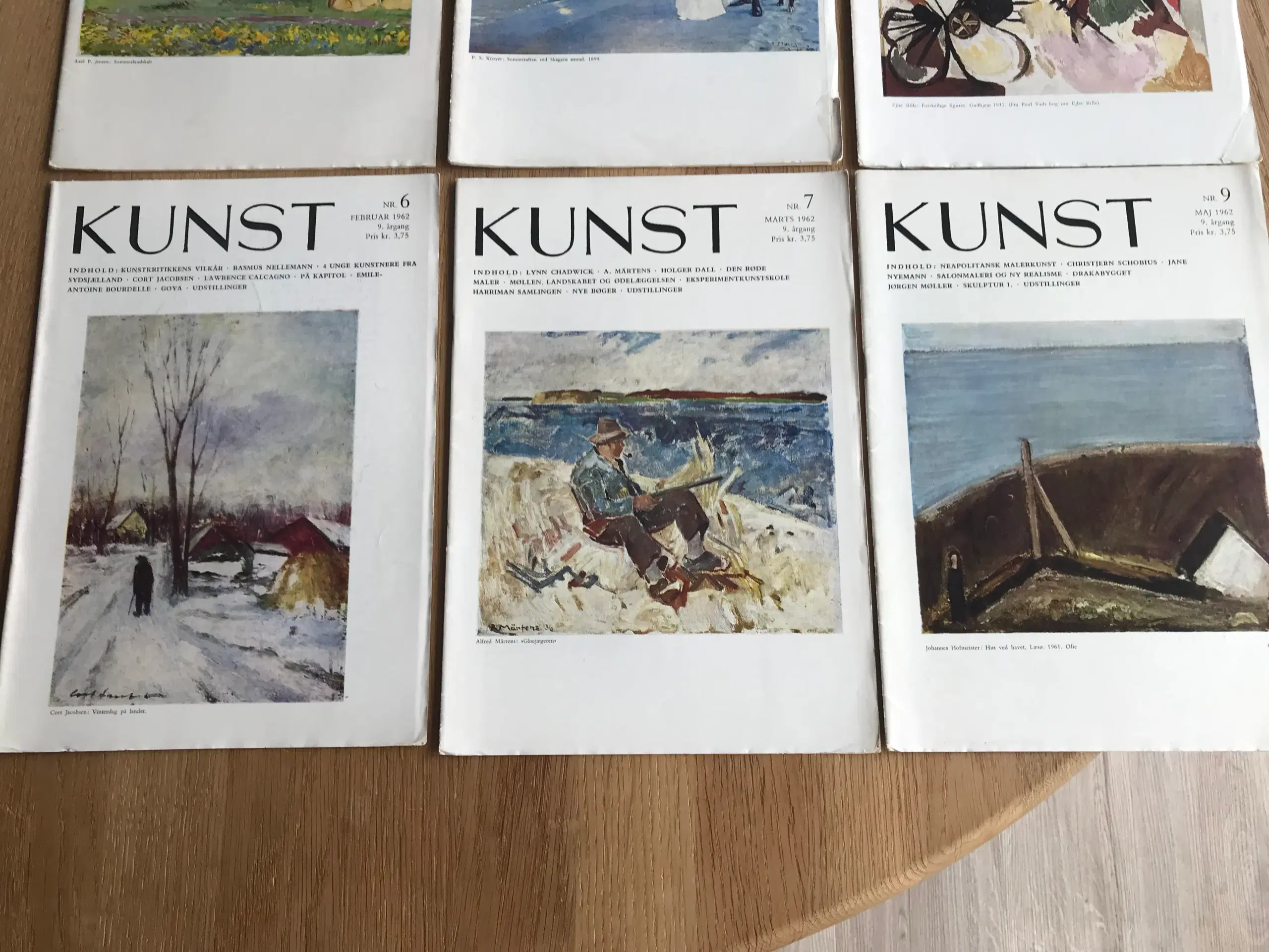 KUNST  -  9 årgang  -  1962/63  (6 numre)