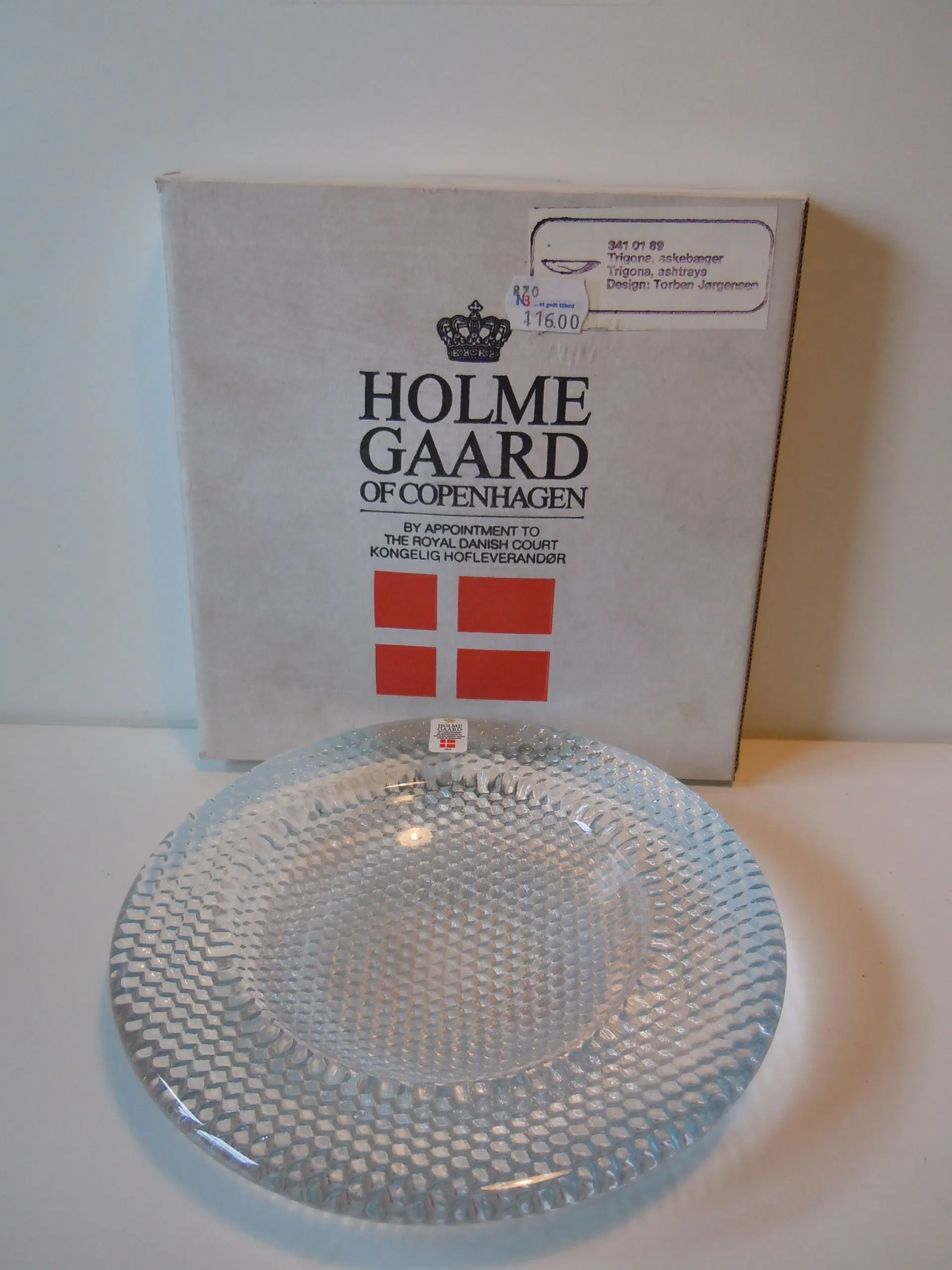 Holmegaard "Trigona" fad Ø 19 cm