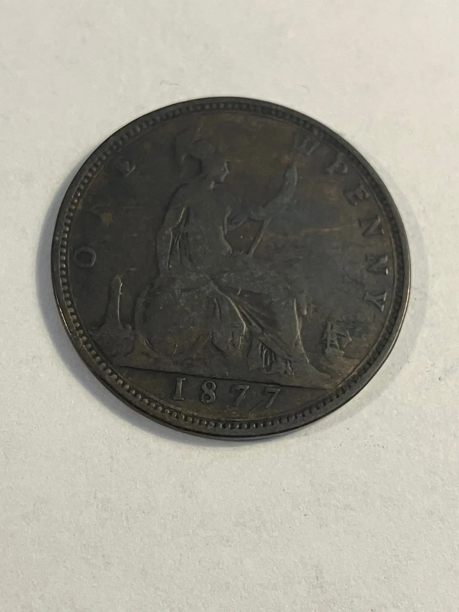 One Penny 1877 England