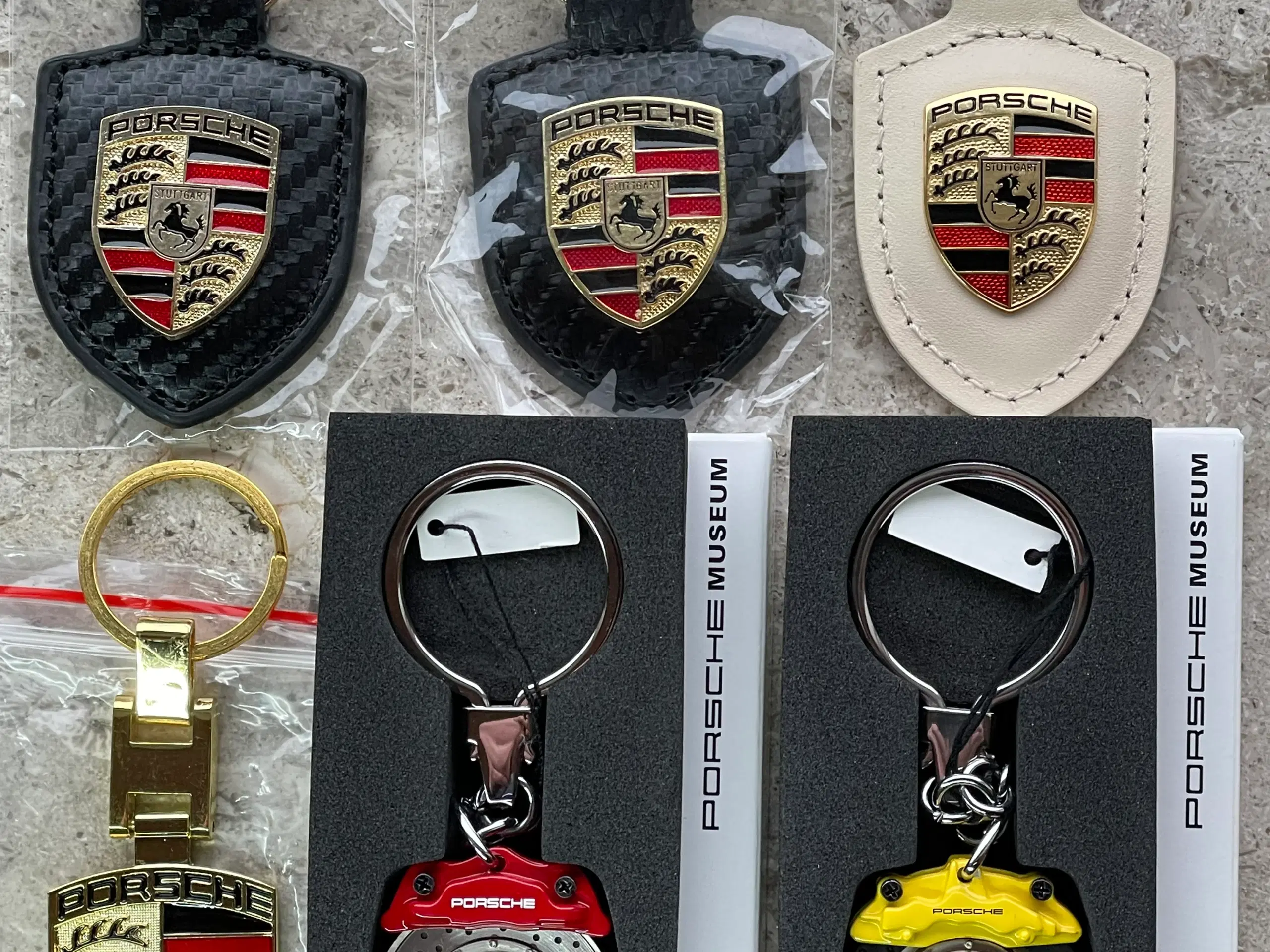 Originale Porsche nøgleringe nye