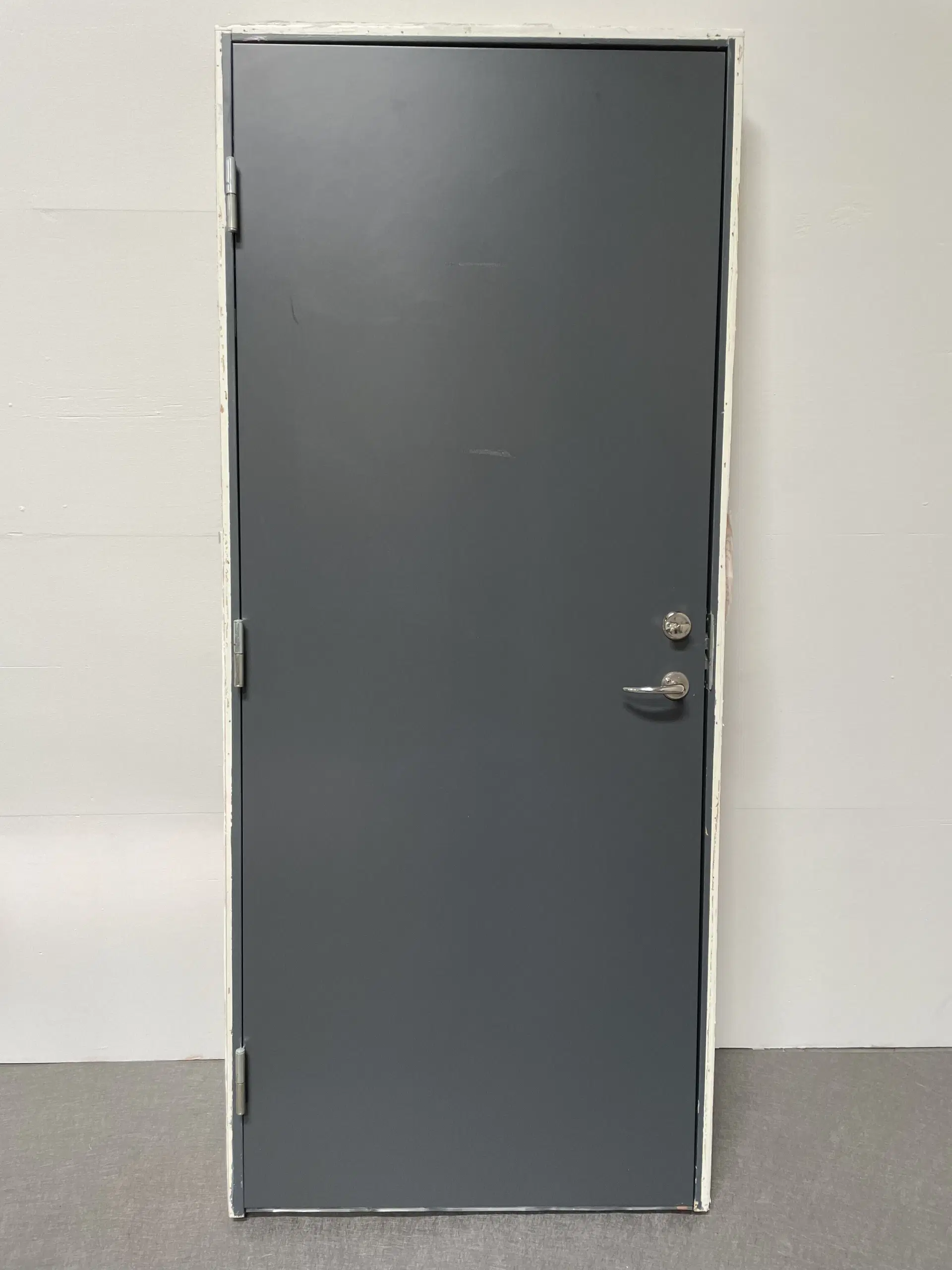 Swedoor branddør bd30 melamin 888x123x2090 mm venstrehængt mørkegrå