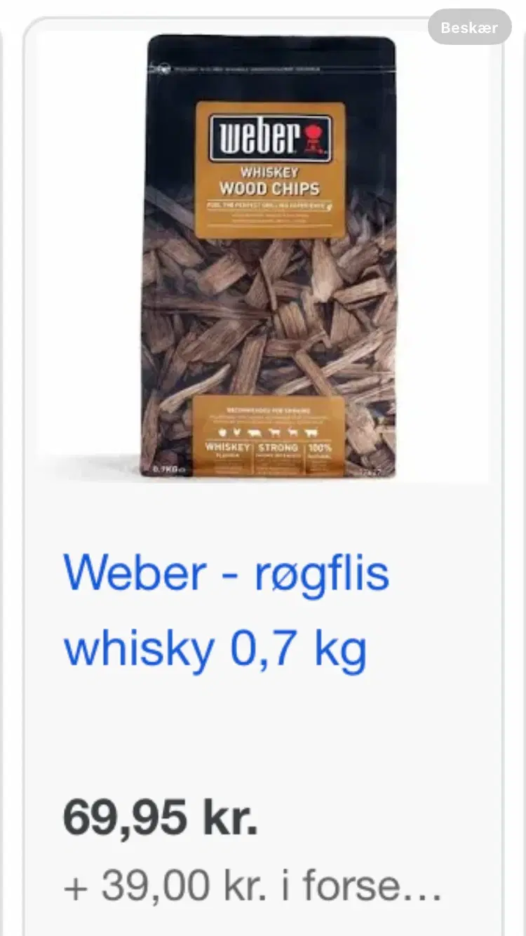 Weber original grill røgsæt