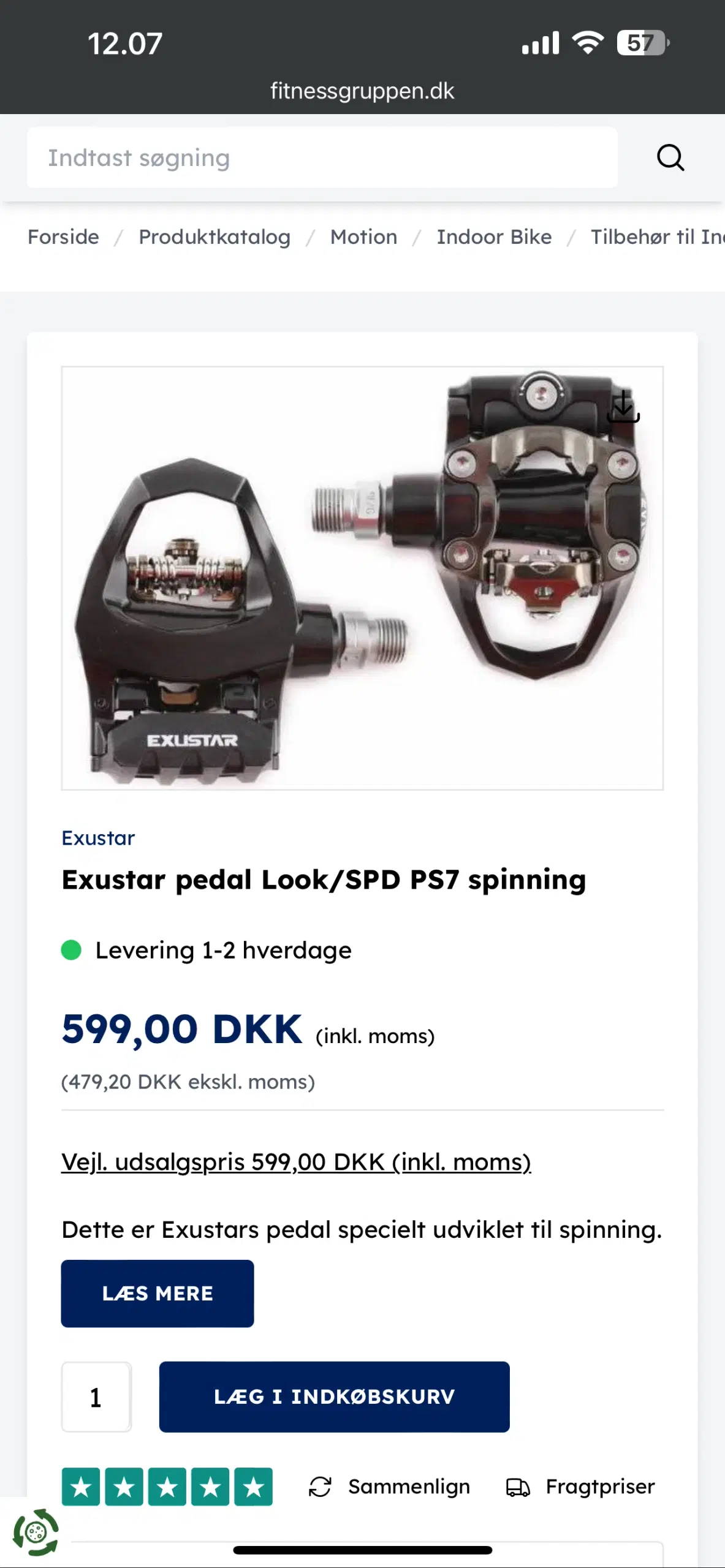 Exustar Pedaler til Look og SPD klamper