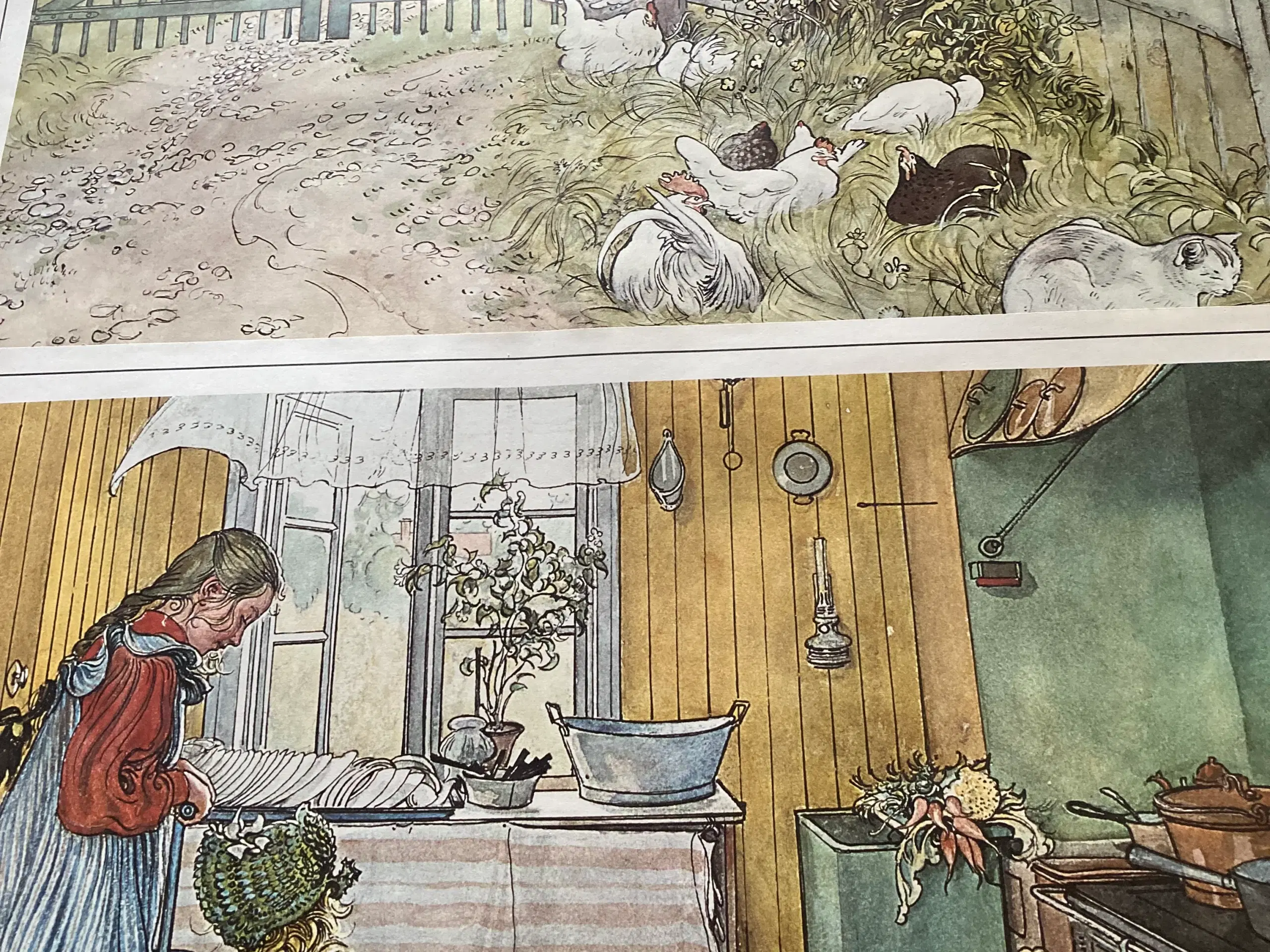 Mappe med 10 Carl Larsson reproduktioner