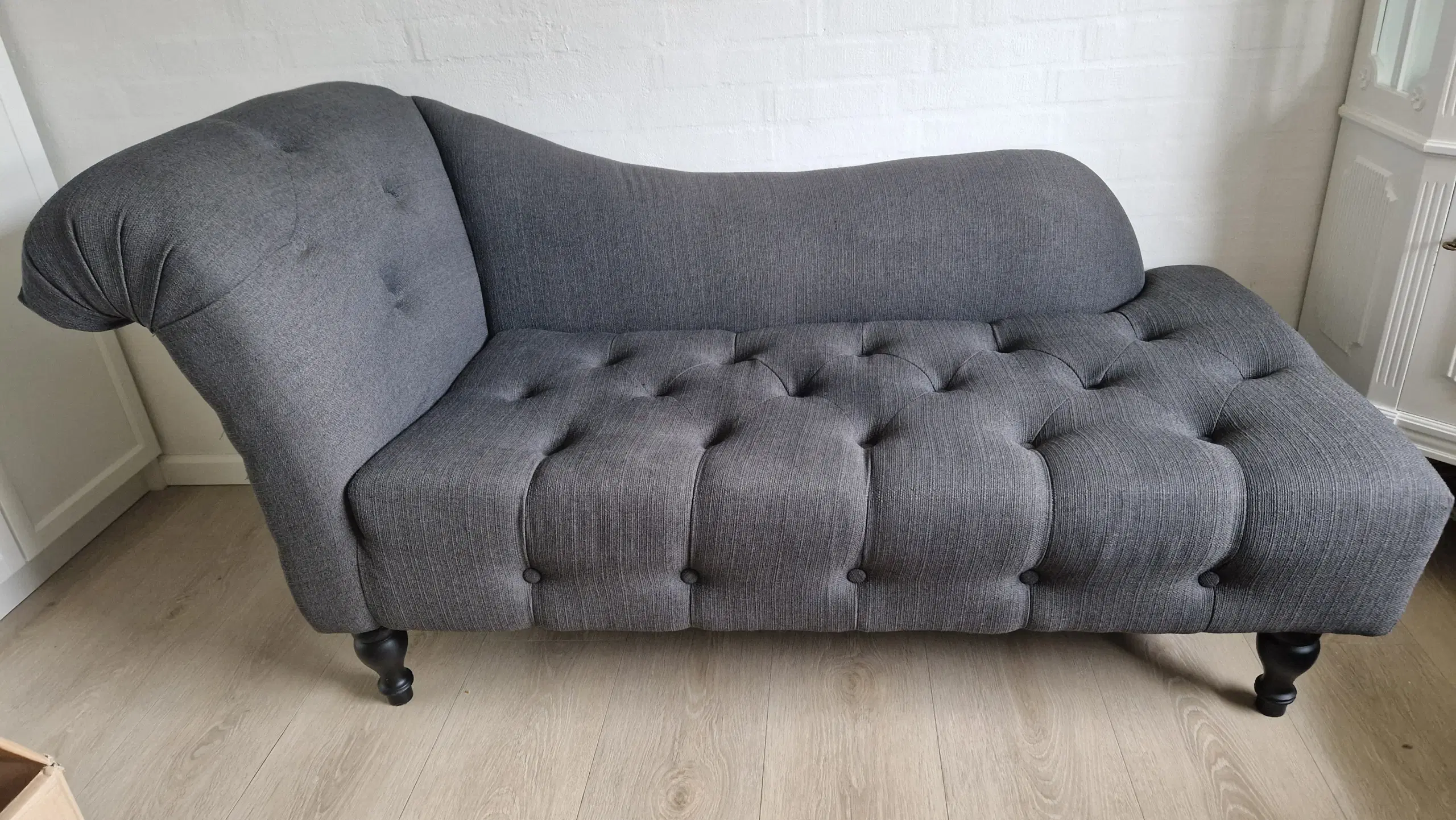 Chaiselong sofa 2 persons Mørke grå