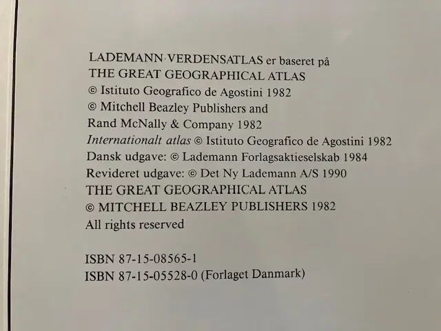 Lademann Verdensatlas