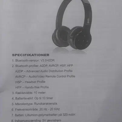 BPM Bluetooth headset