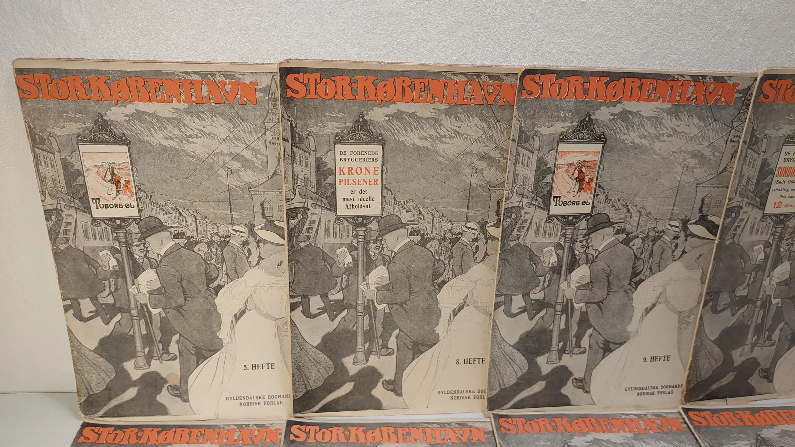 19 stk "Stor-København" antikke hæfter Ca 1907