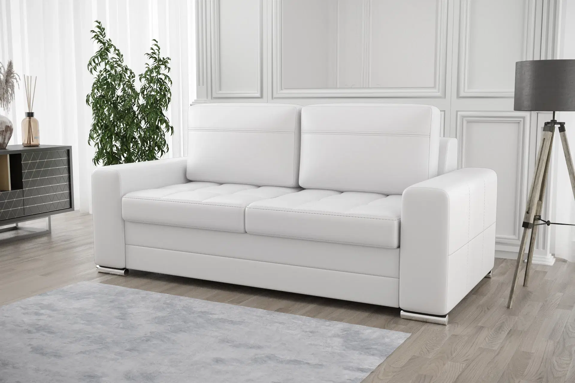 VERONICA IV AMERIKANSK SOFA MED SOVEFUNKTION 205 CM Nuancer af grå