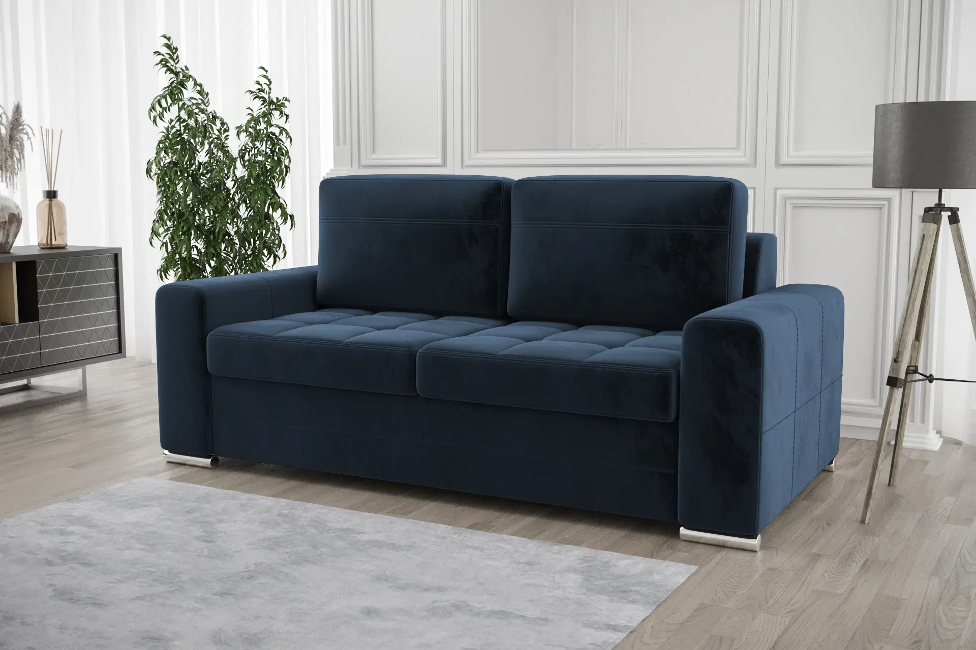 VERONICA IV AMERIKANSK SOFA MED SOVEFUNKTION 205 CM Nuancer af grå