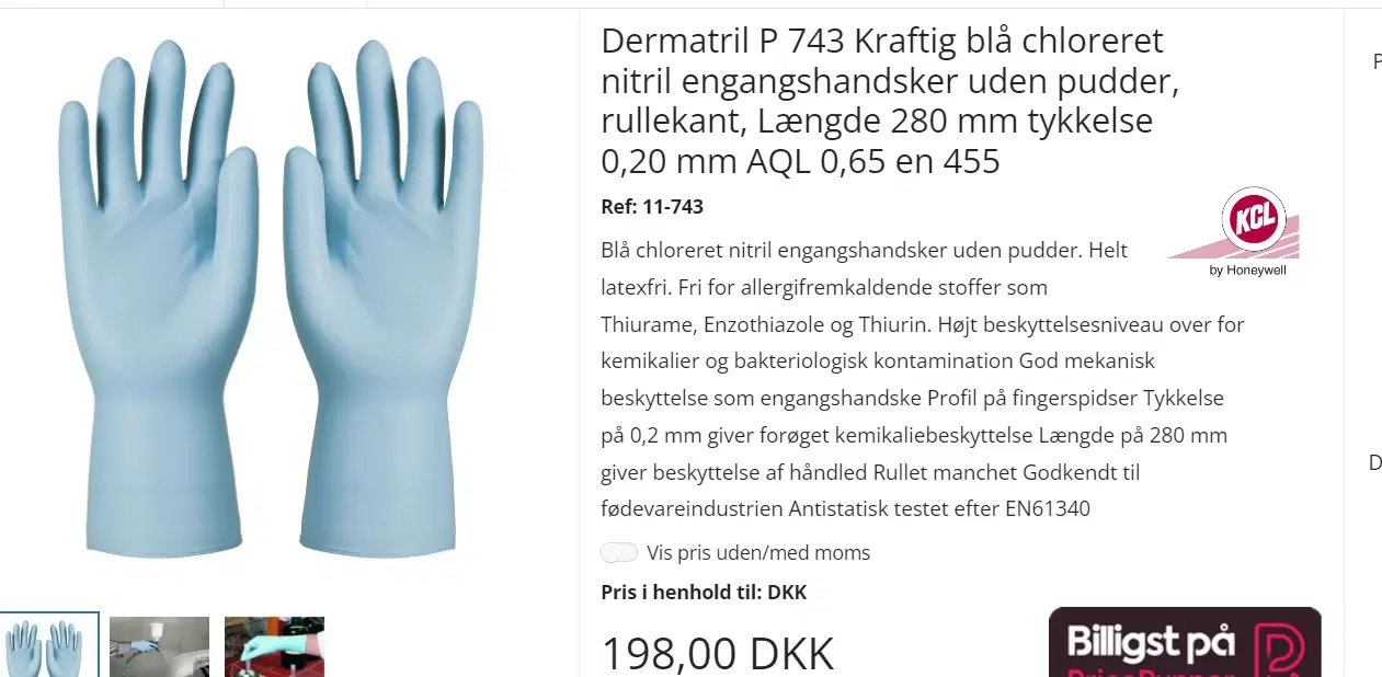 Dermatril P handske