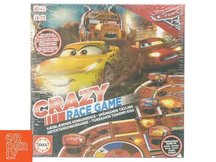 Cars Crazy Race Spil (brætspil)