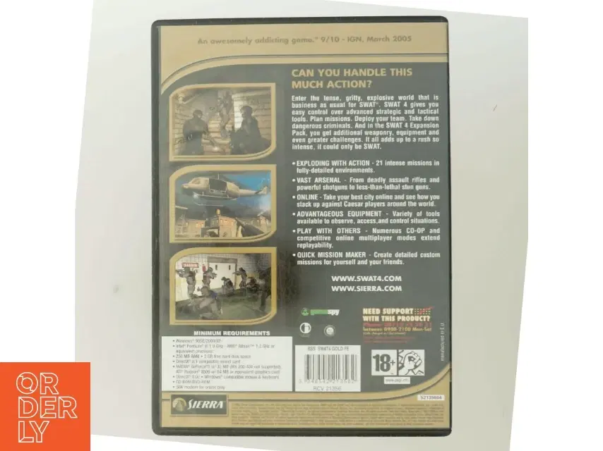 SWAT 4 Gold Edition PC-spil fra Sierra