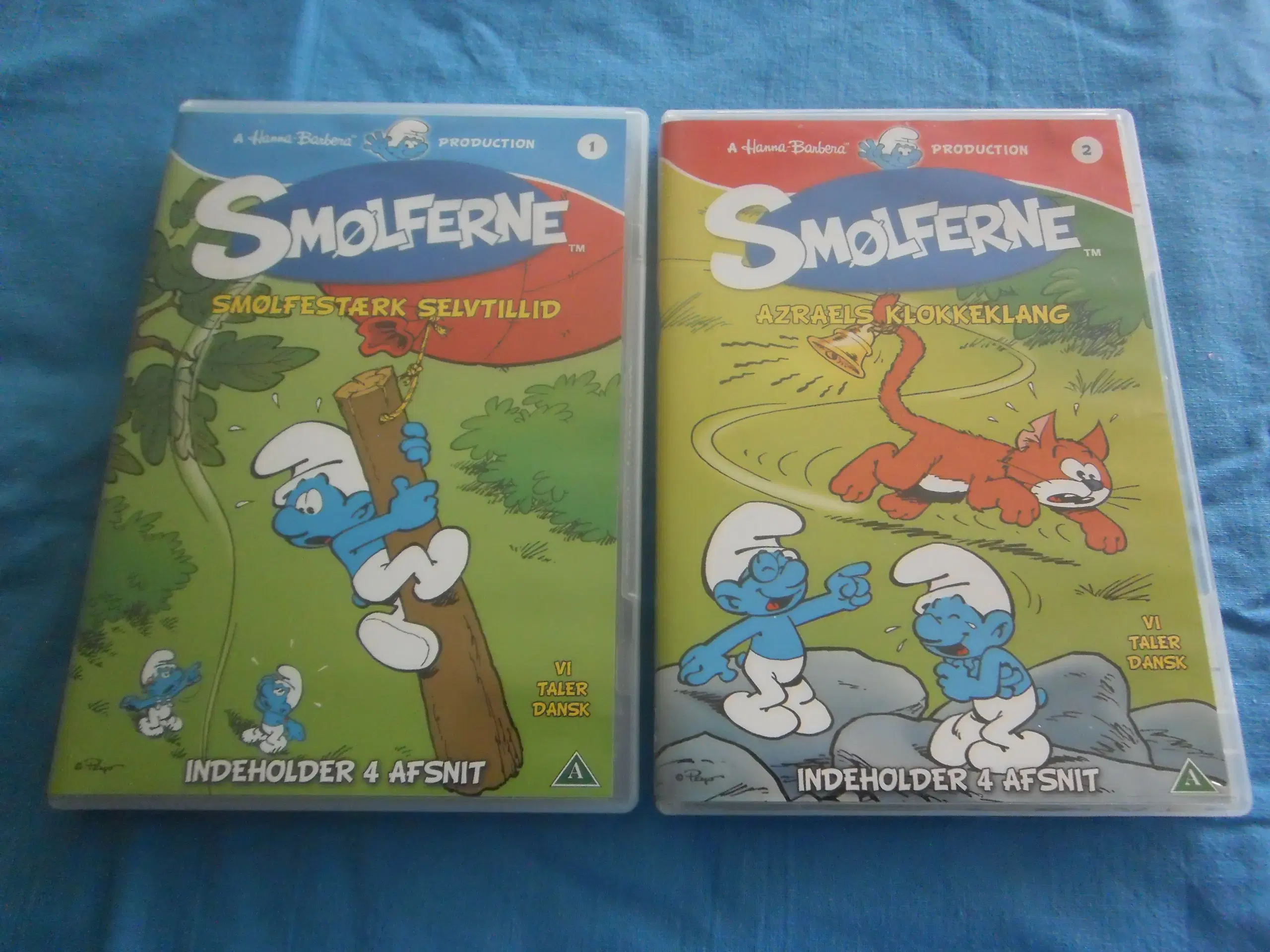 2 DVD`er  Smølferne 1+2 Tegnefilm