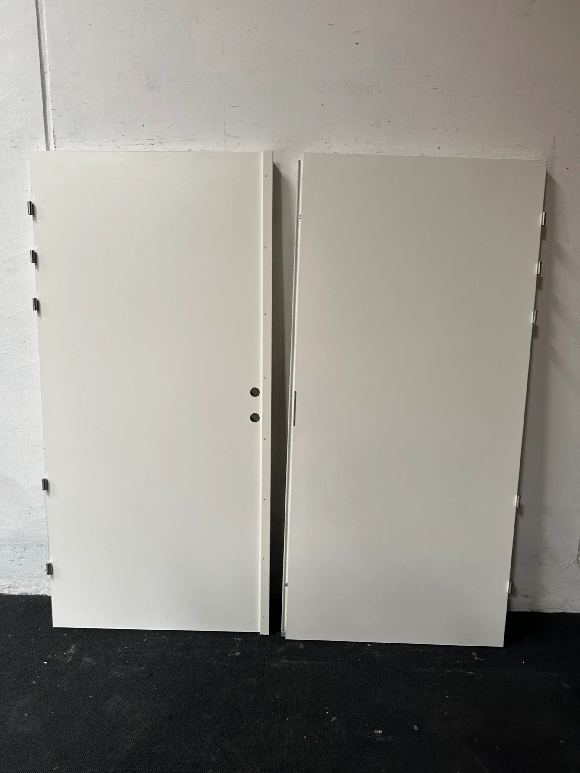 Nordicdoor massiv indvendig dobbelt dør bd60 db35 melamin 1920x2052mm hvid