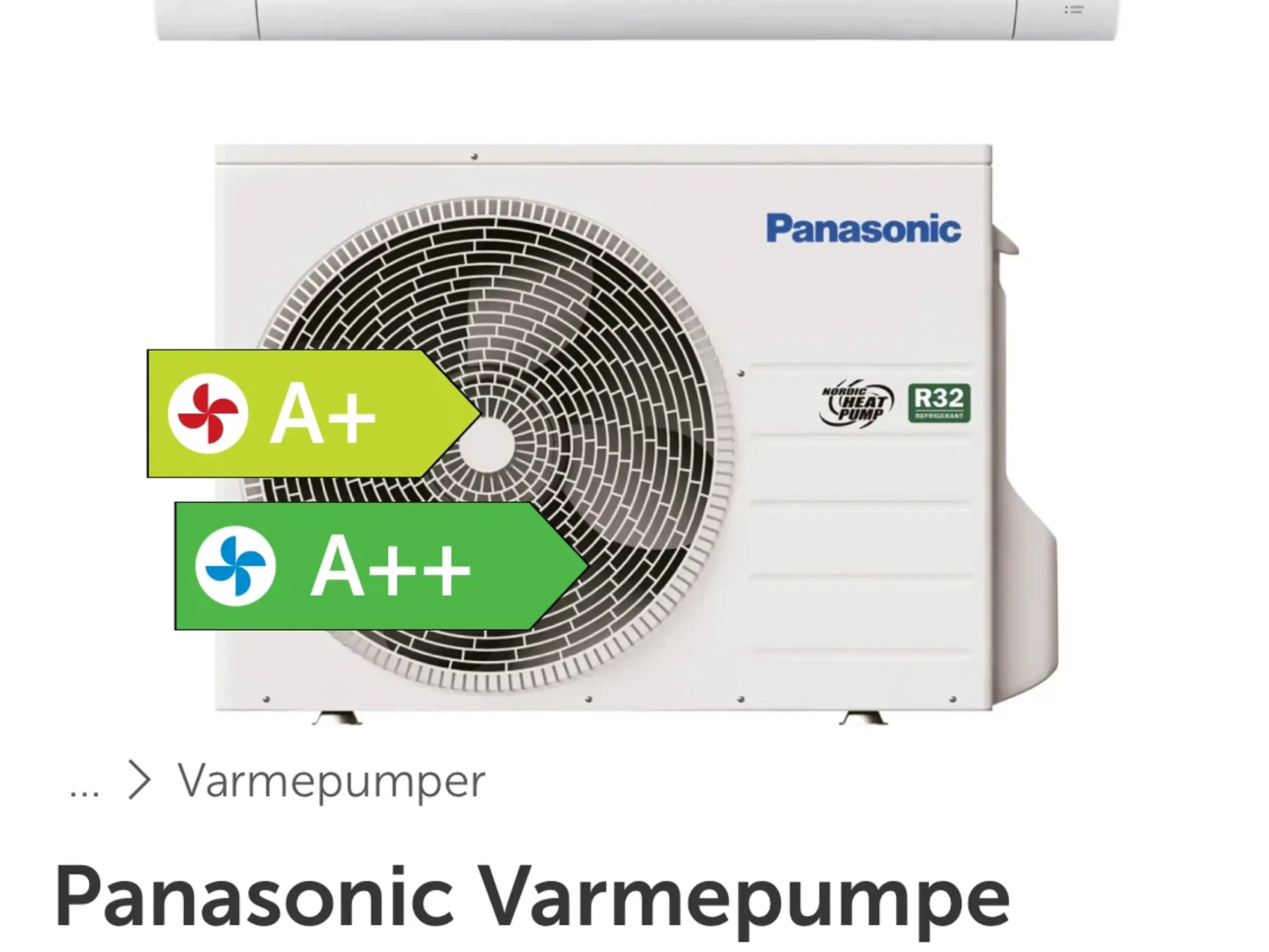 Panasonic cz35wke varmepumpe