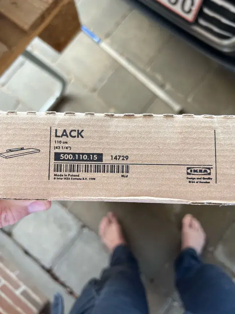 Ikea Lack hylder 110 cm