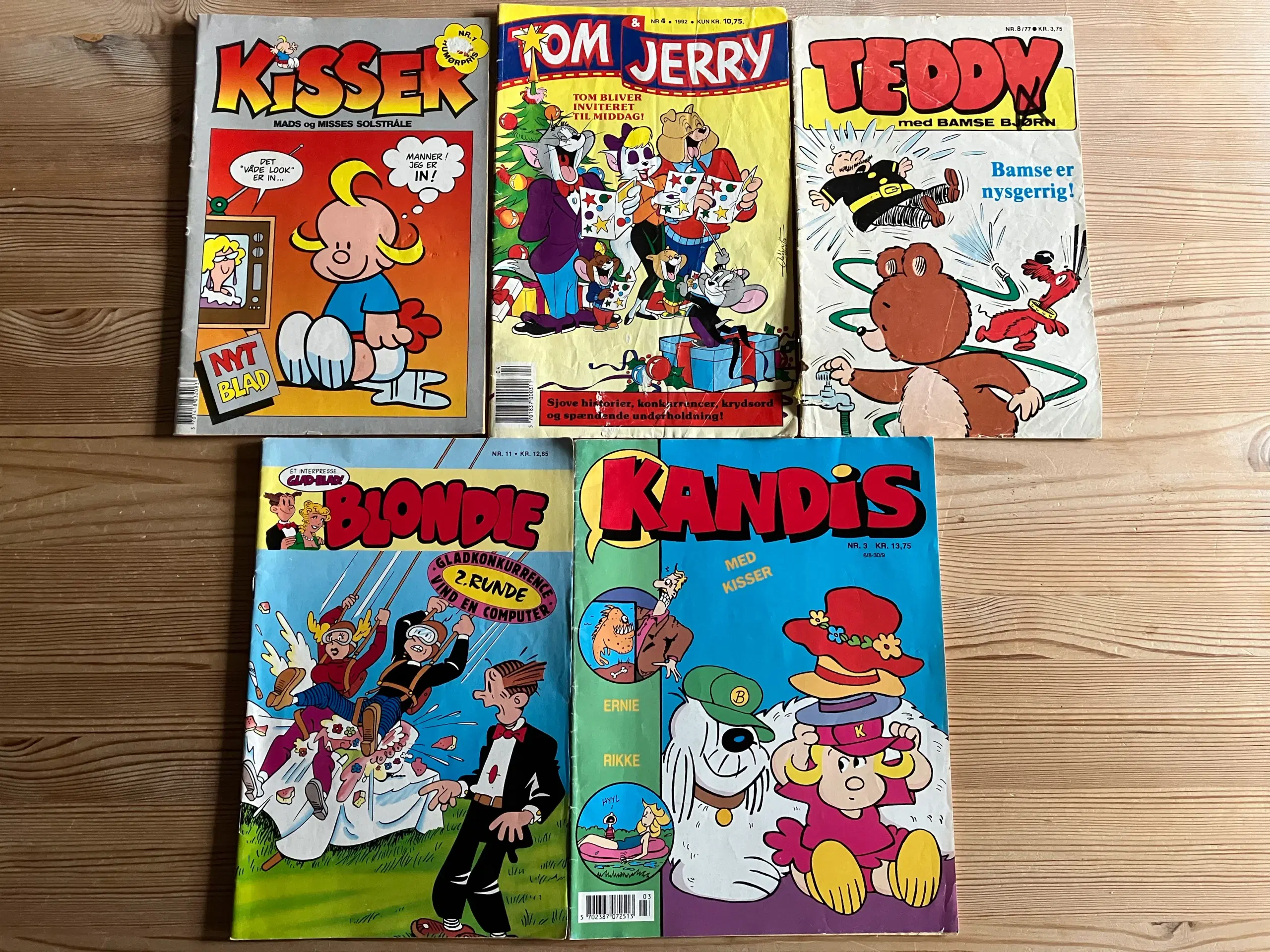 Kisser Tom  Jerry Teddy Blondie og Kandis