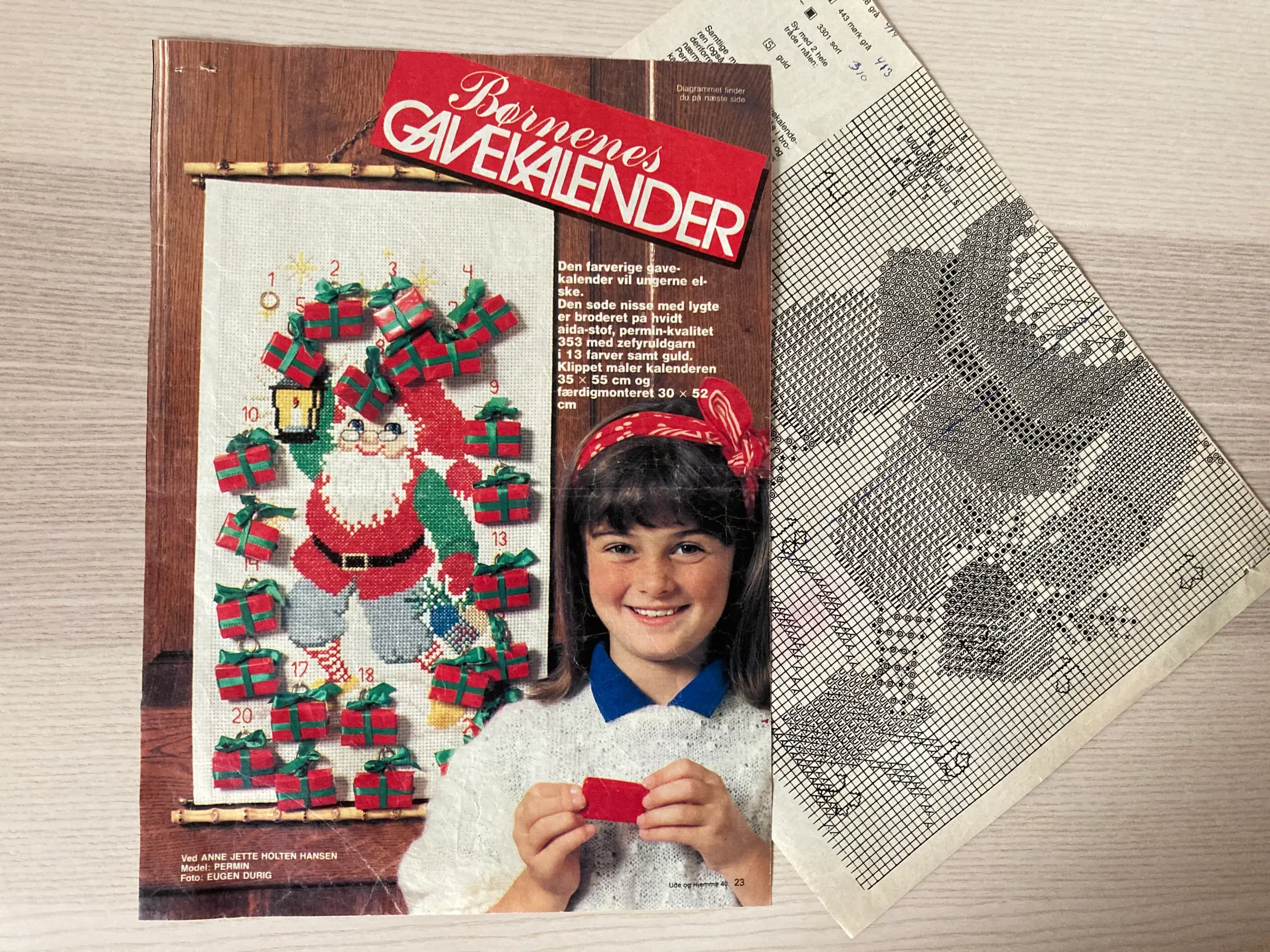 Broderimønster: Julekalender - nissefar