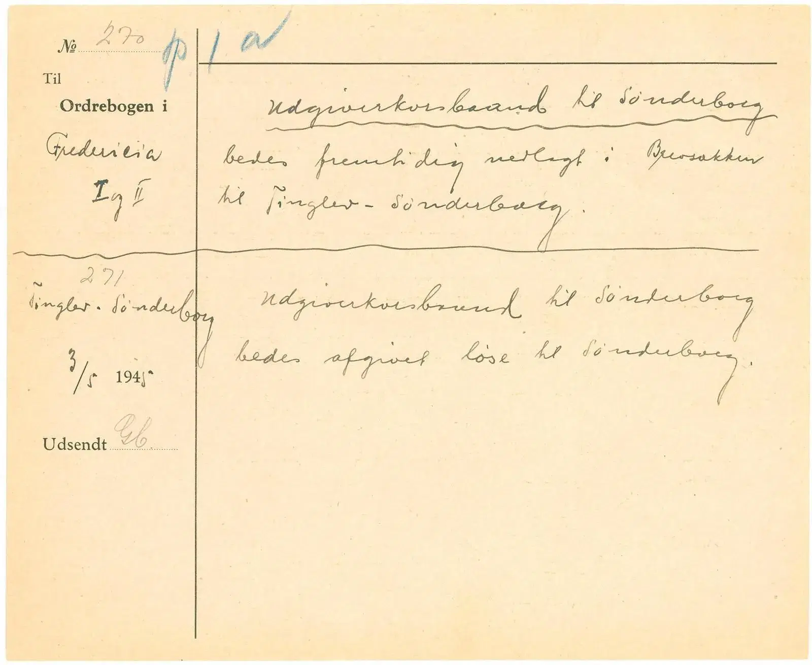 Tinglev-Sønderborg 1945