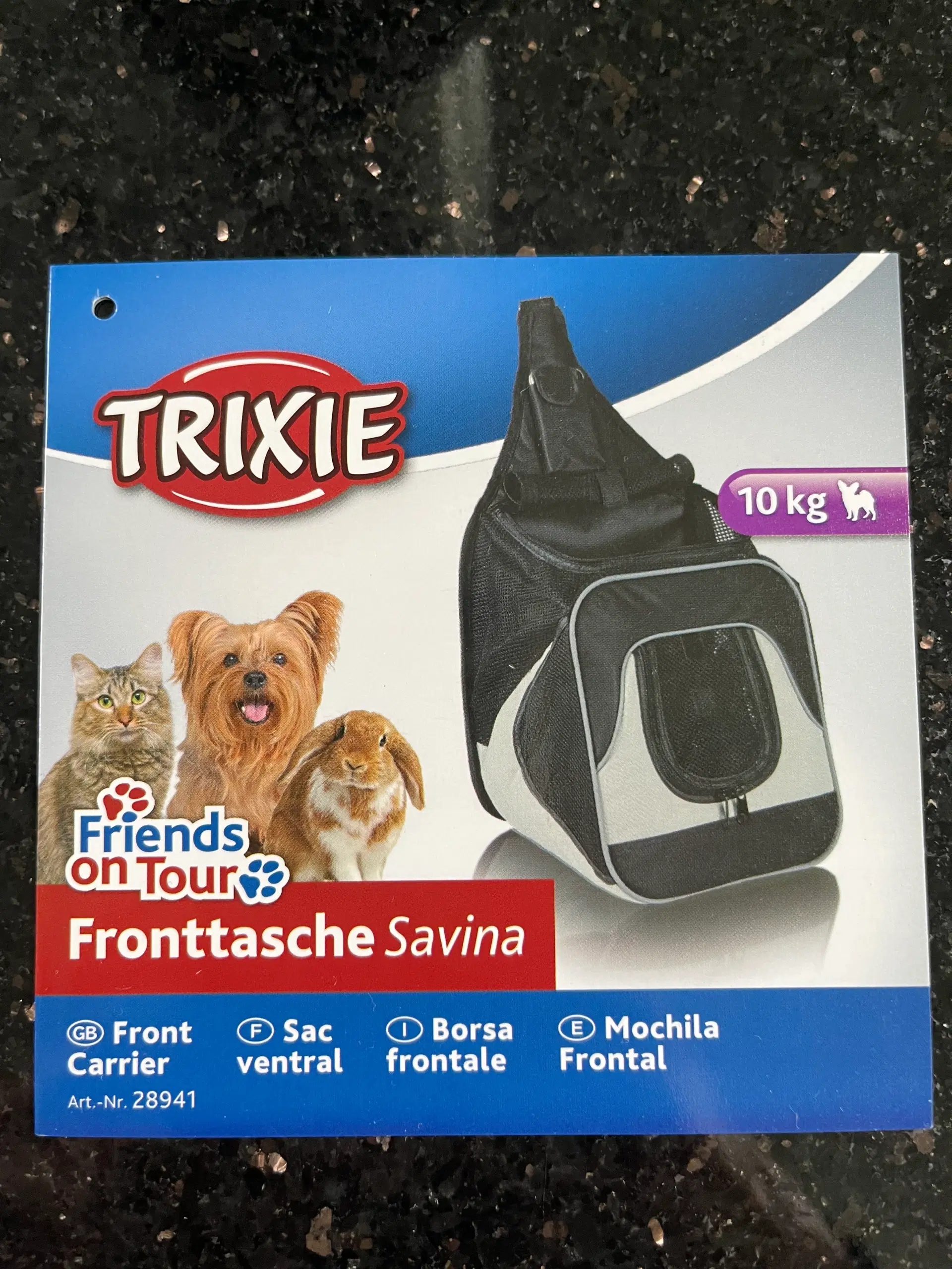 Trixie Savina fronttaske til hund / kat 10kg