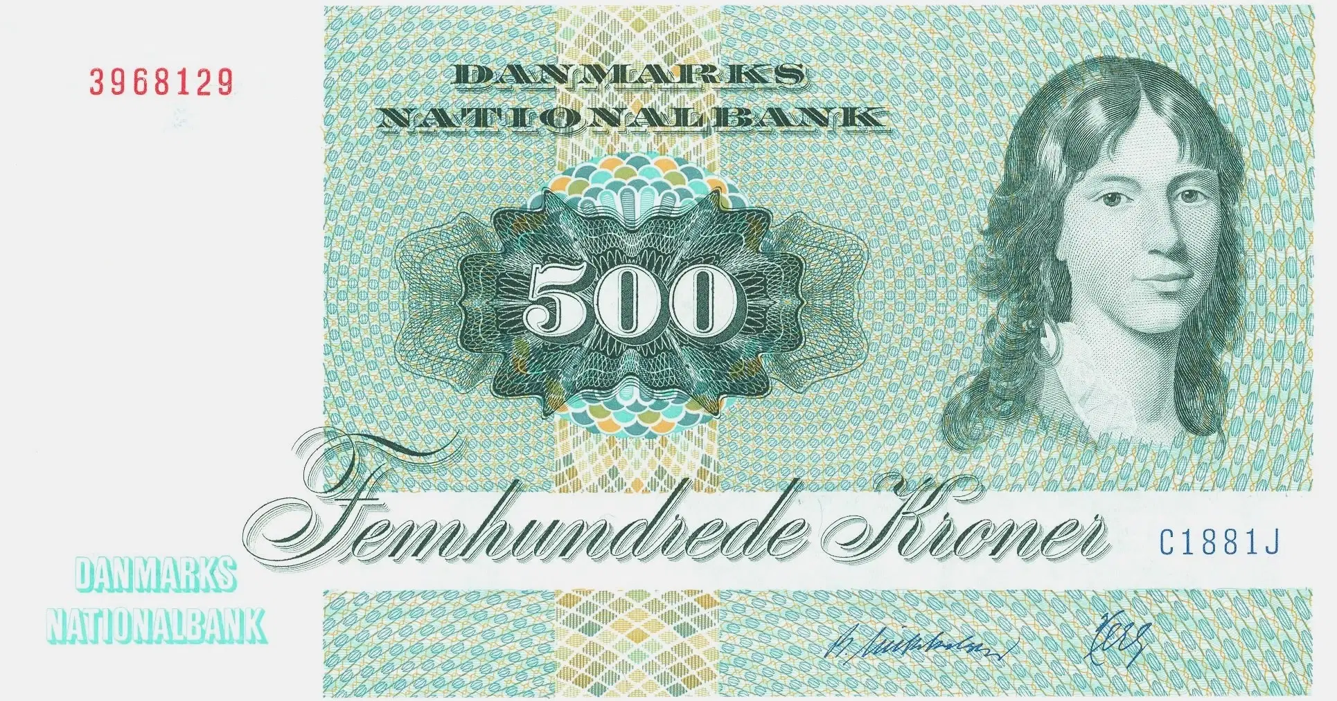 DK 500 kr seddel fra 1988