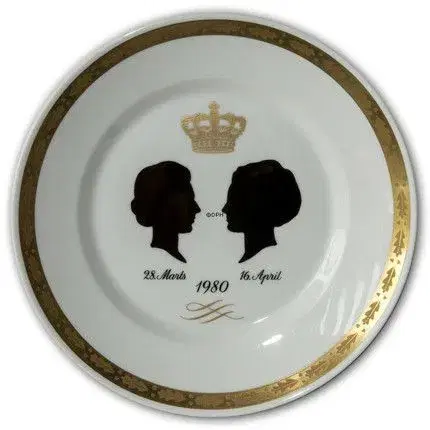 Jubilæumsplatte Royal Copenhagen1980