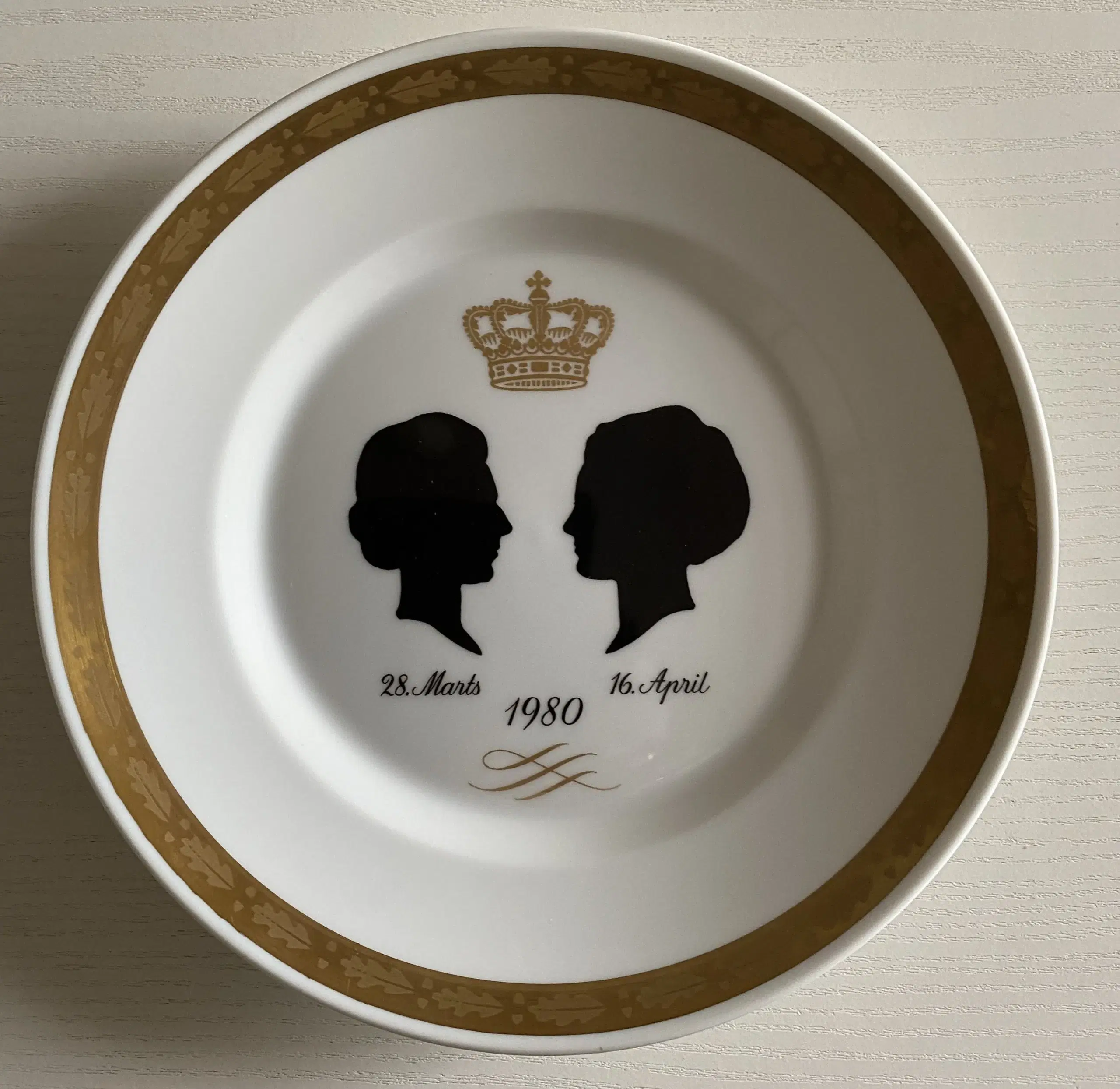 Jubilæumsplatte Royal Copenhagen1980