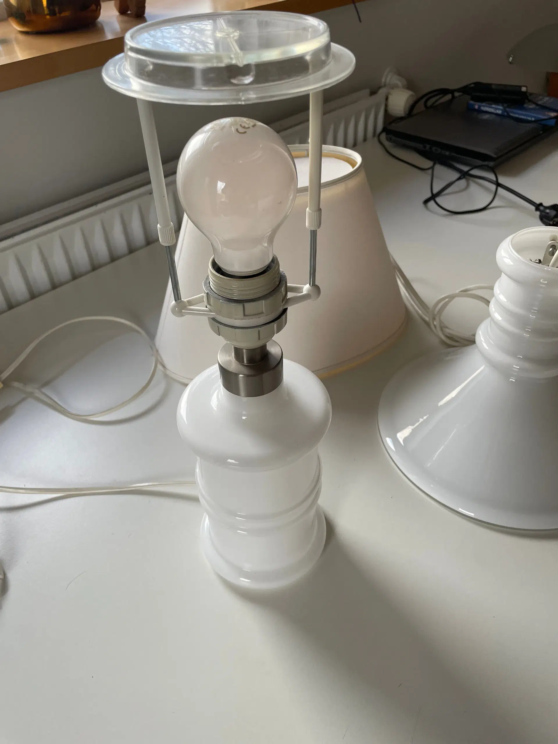 Holmegaard Apoteker Pendel og Bordlampe