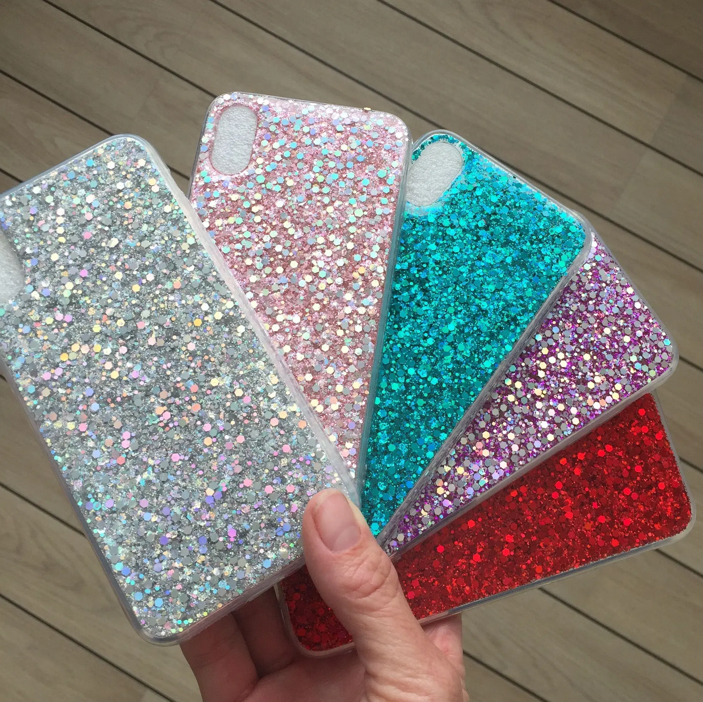 Glimmer silikone cover til iPhone X XS