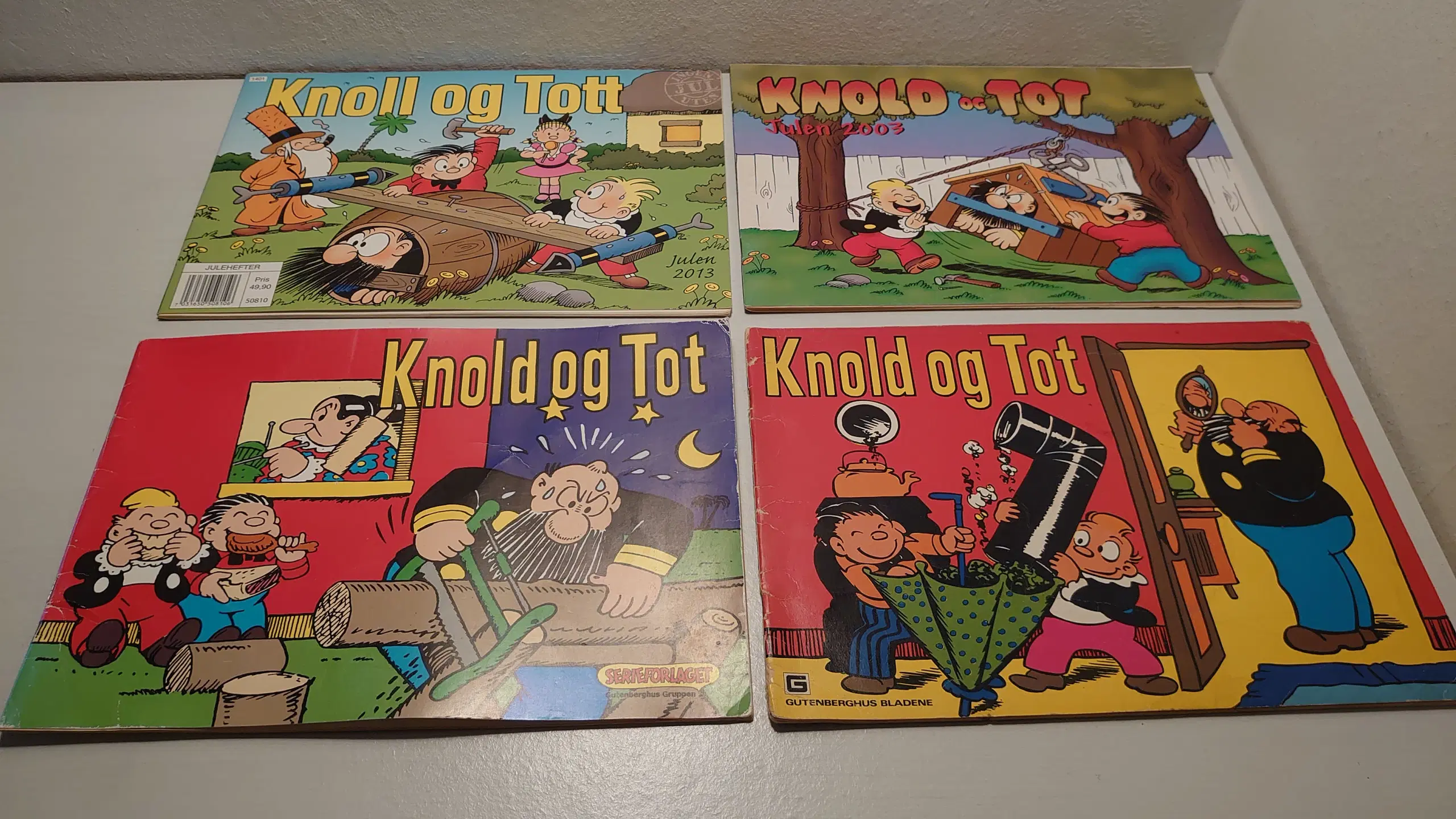 4 stk Knold og Tot 1979 1990 20032013