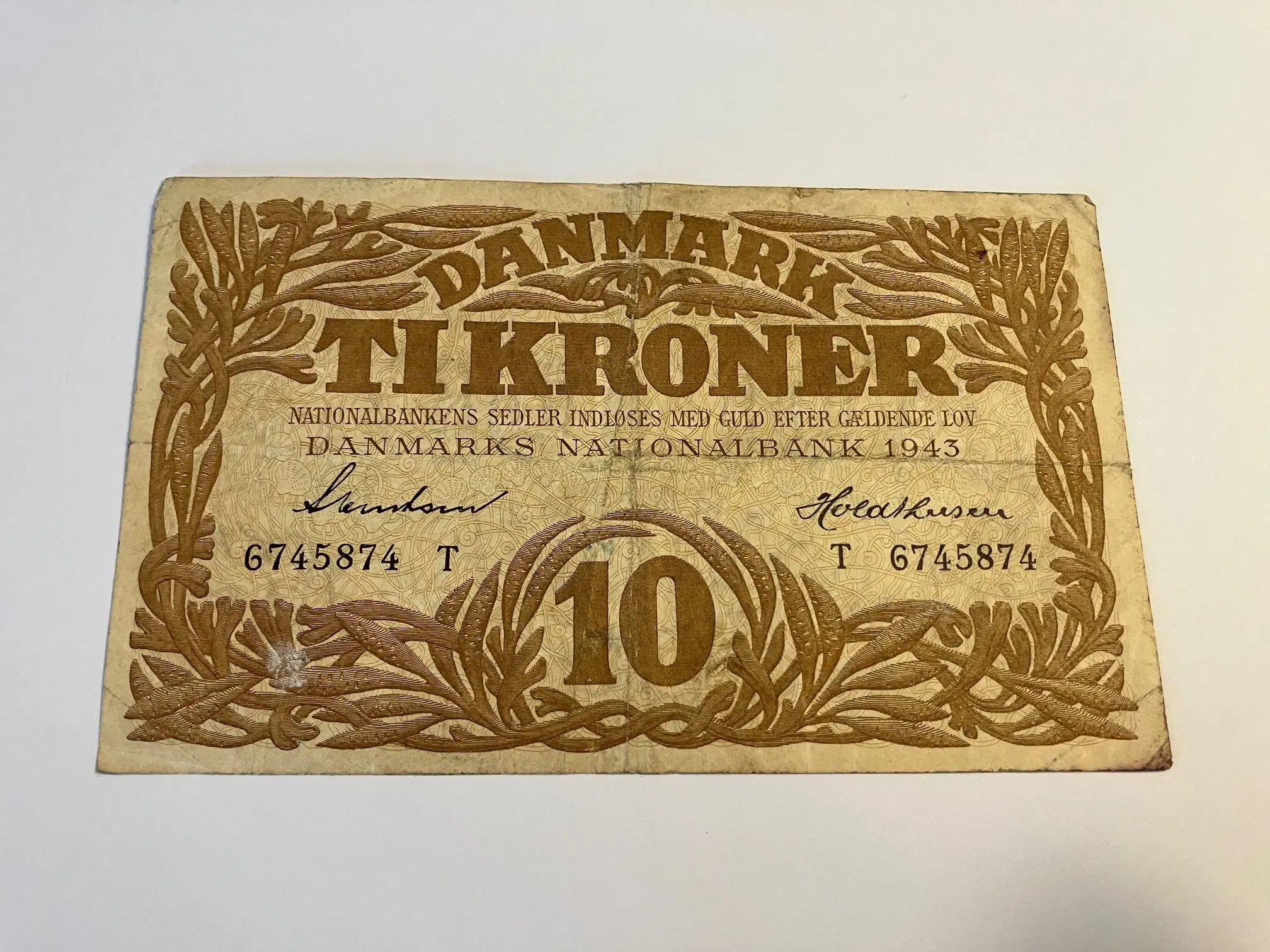 10 Kroner Danmark 1943